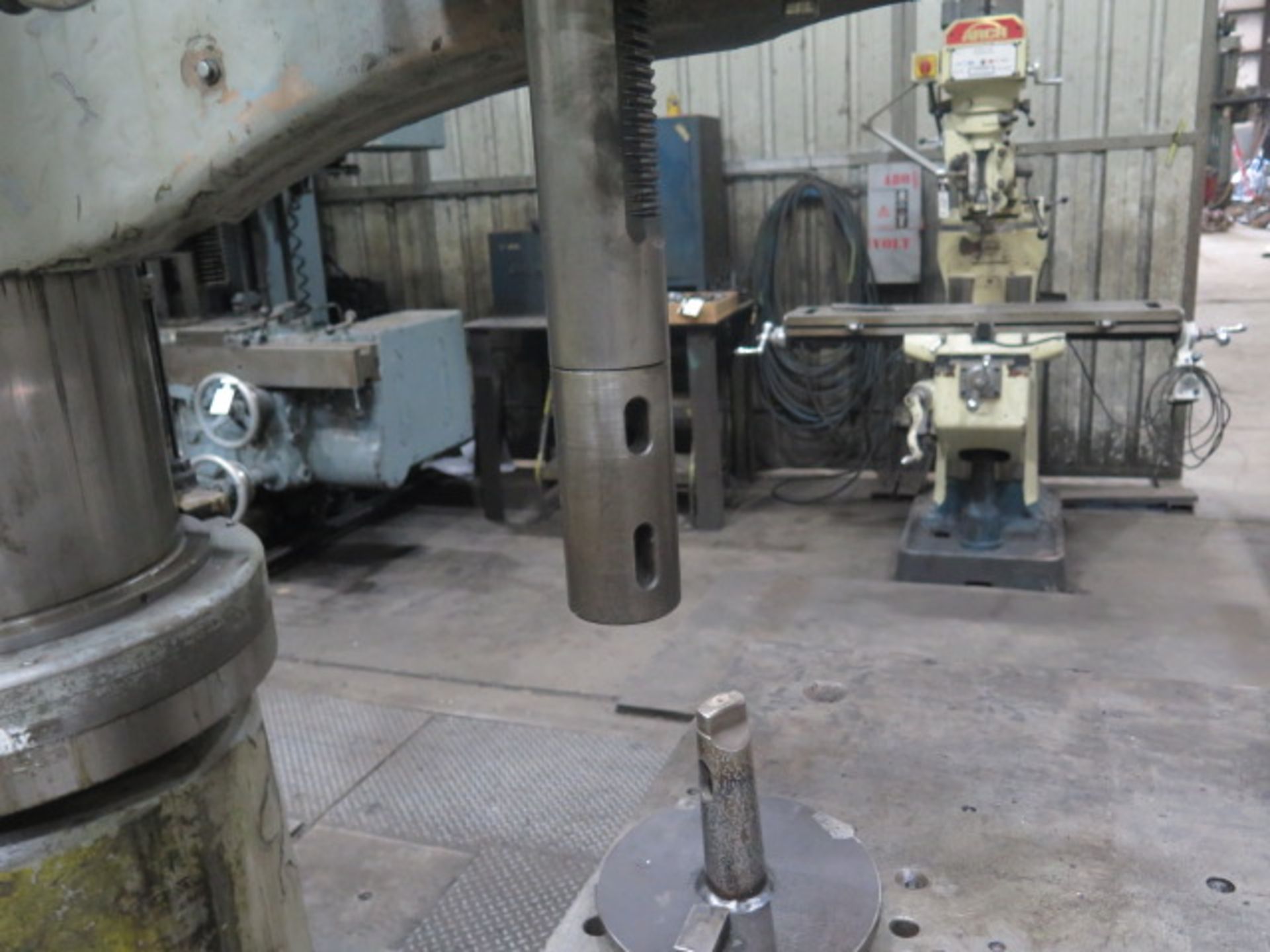 Polamco 17” Column x 60” Radial Arm Drill w/ 30-1700 RPM, Power Column and Feeds - Image 6 of 8