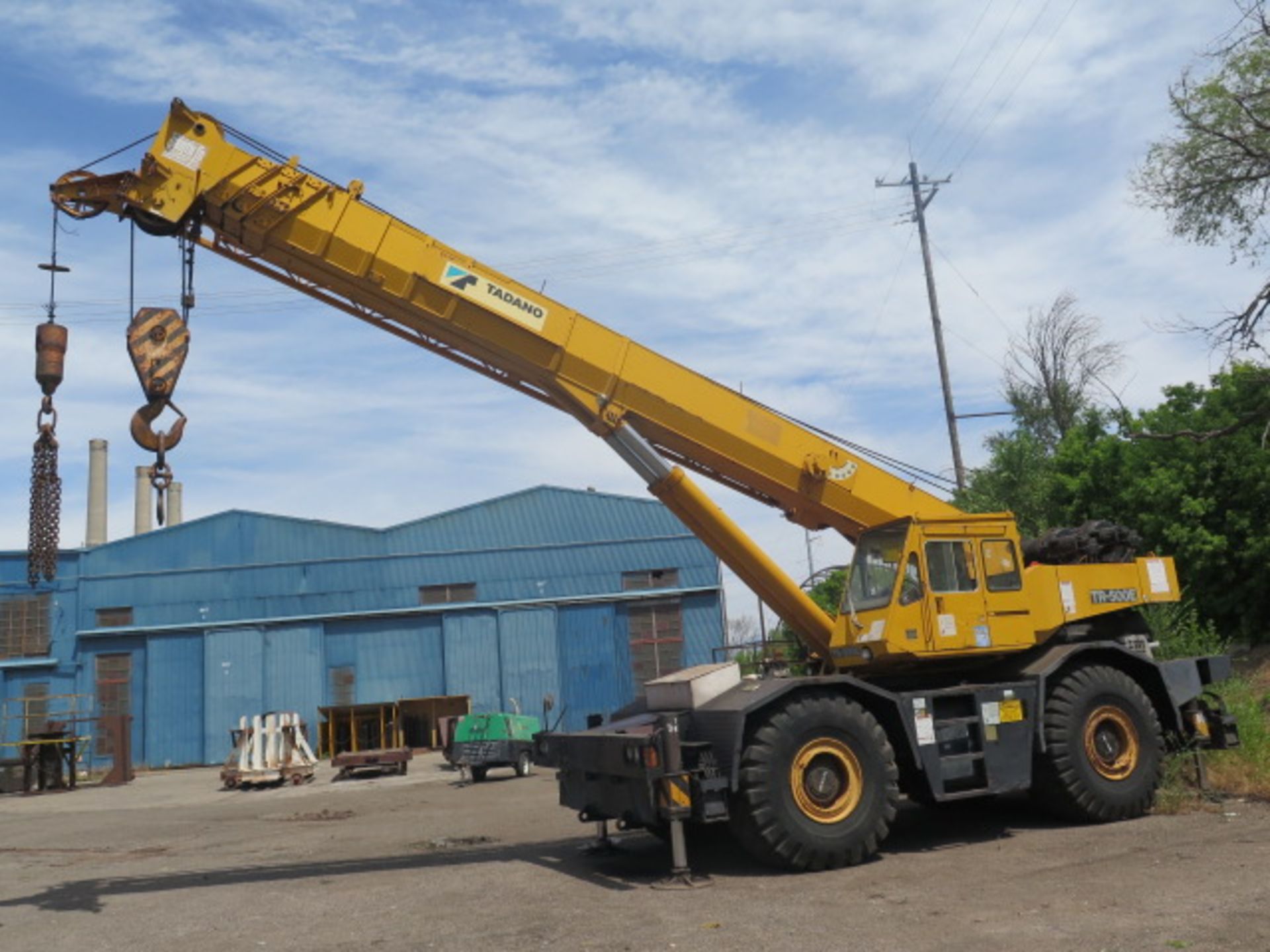 1997 Tadano TR-500E 55 Ton Cap Rough Terrain Crain w/ 112’ Boom Reach, 56’ Jib Reach, Hydraulic