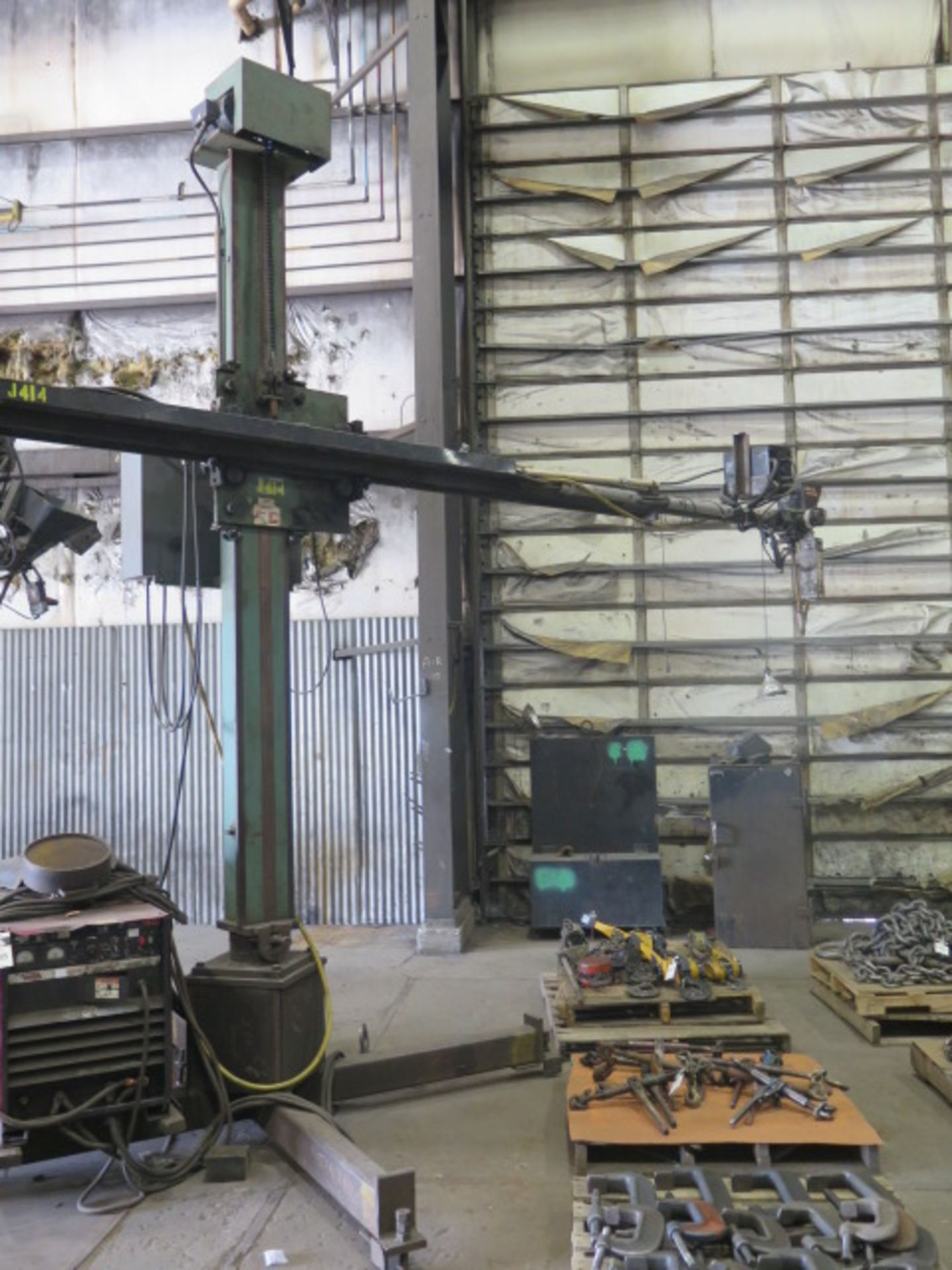 Pandjiris mdl. 8 x 8 MANIP 8’ x 8’ Welding Manipulator w/ Lincoln Idealarc DC-1000 CV-CC-DC Arc - Image 2 of 8