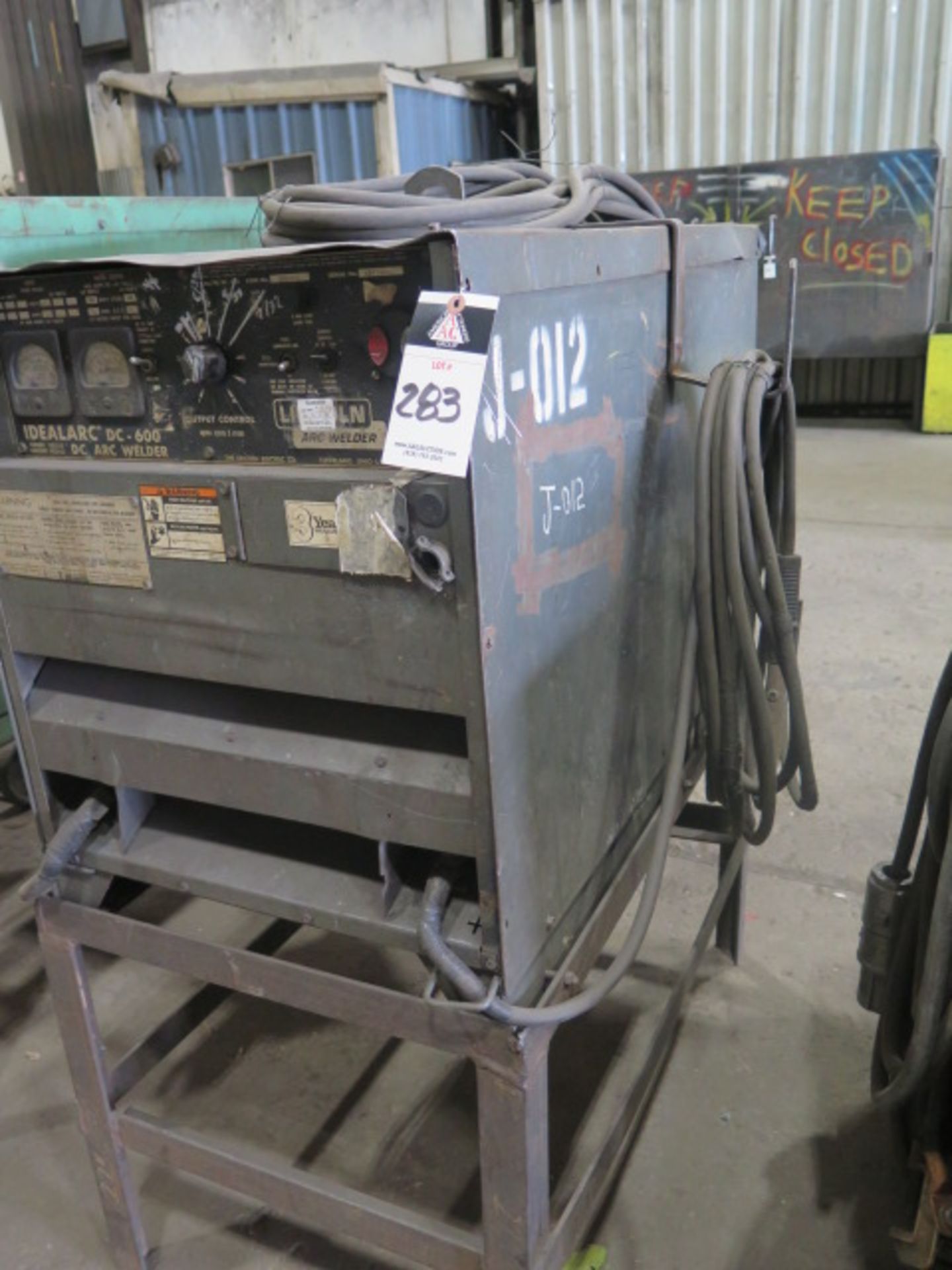 Lincoln Idealarc DC-600 VV-CV DC Arc Welding Power Source - Image 3 of 5