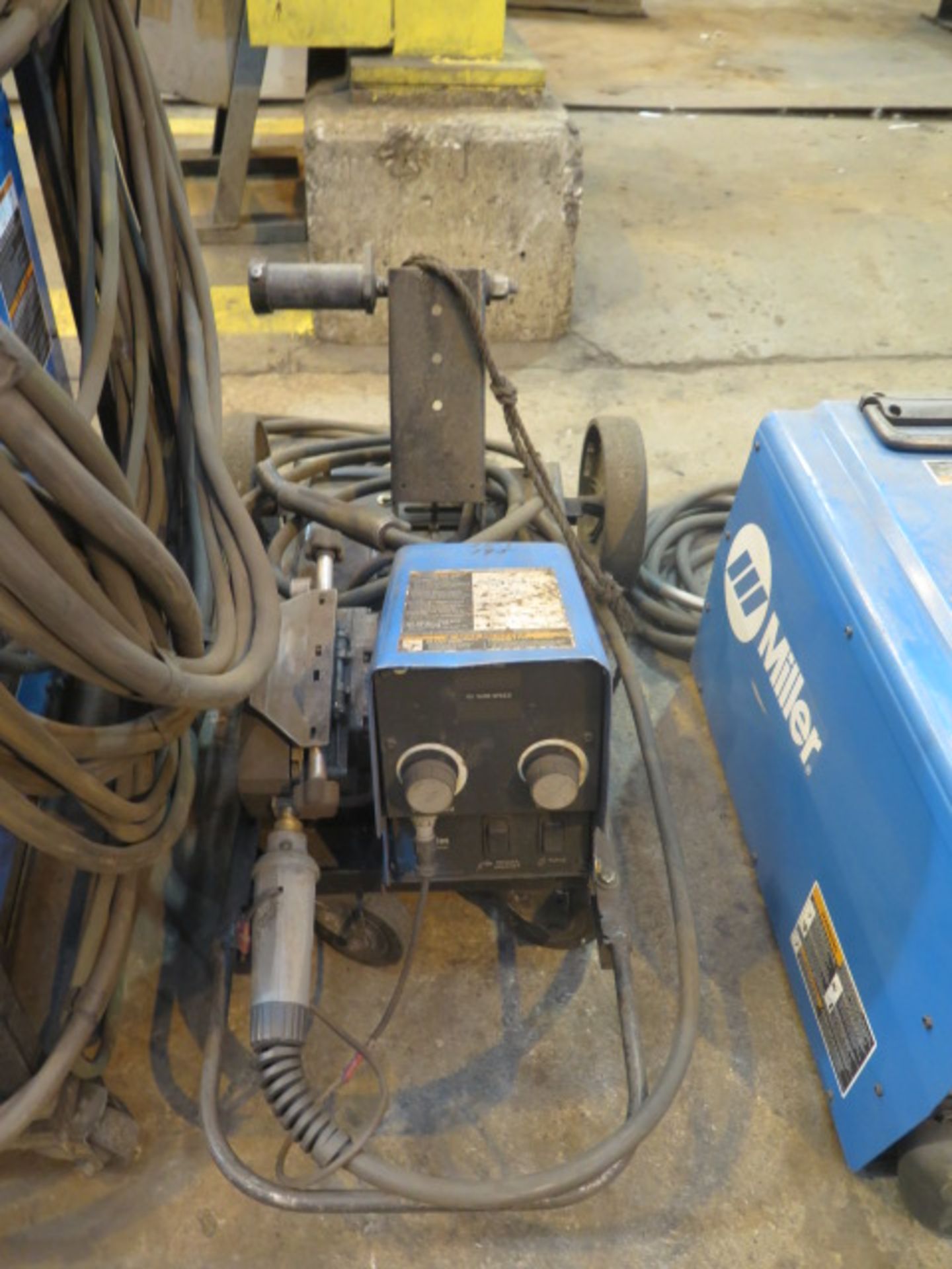 Miller Dimension 650 Arc Welding Power Sources s/n MF250508C w/ Miller 70-Series Wire Feeder - Image 2 of 4