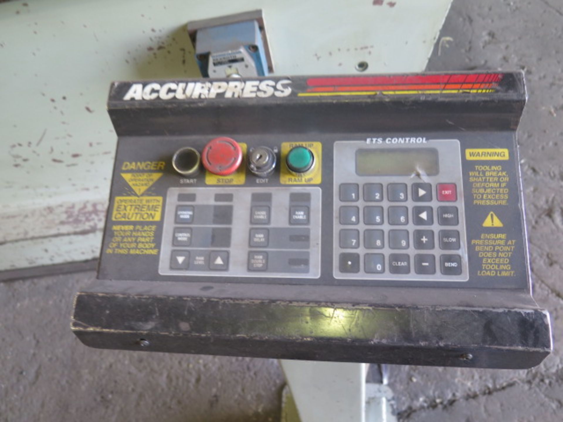 1998 Accurpress 740014 400 Ton x 14’ CNC Hydraulic Press Brake s/n 4750 (NO BACK GAGE) w/ Accurpress - Image 8 of 10