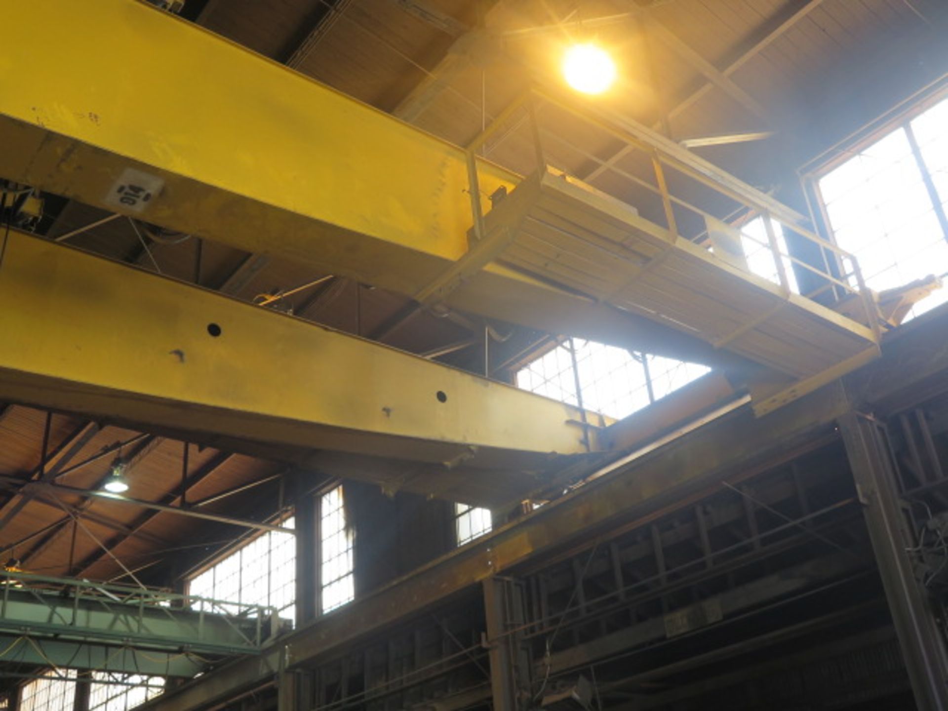 P & H 25 Ton Bridge Cranes w/ 5 Ton Secondary Hoist, Radio Controls - Image 3 of 7