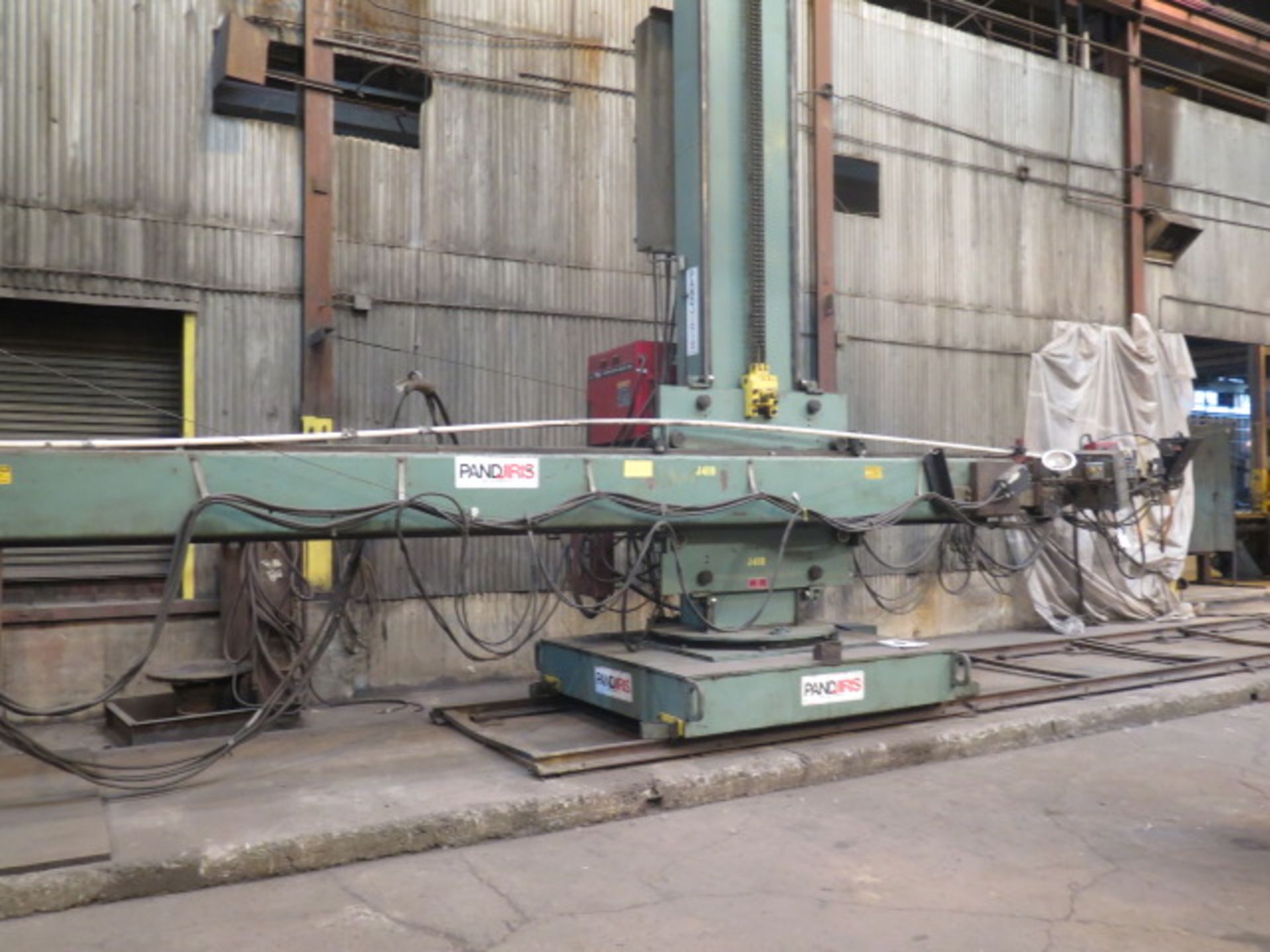 Pandjiris mdl. 1600 16’ x 18’ Welding Manipulator s/n 600-4264-1 w/ Motorized Swing, 50’ Rail - Image 2 of 11