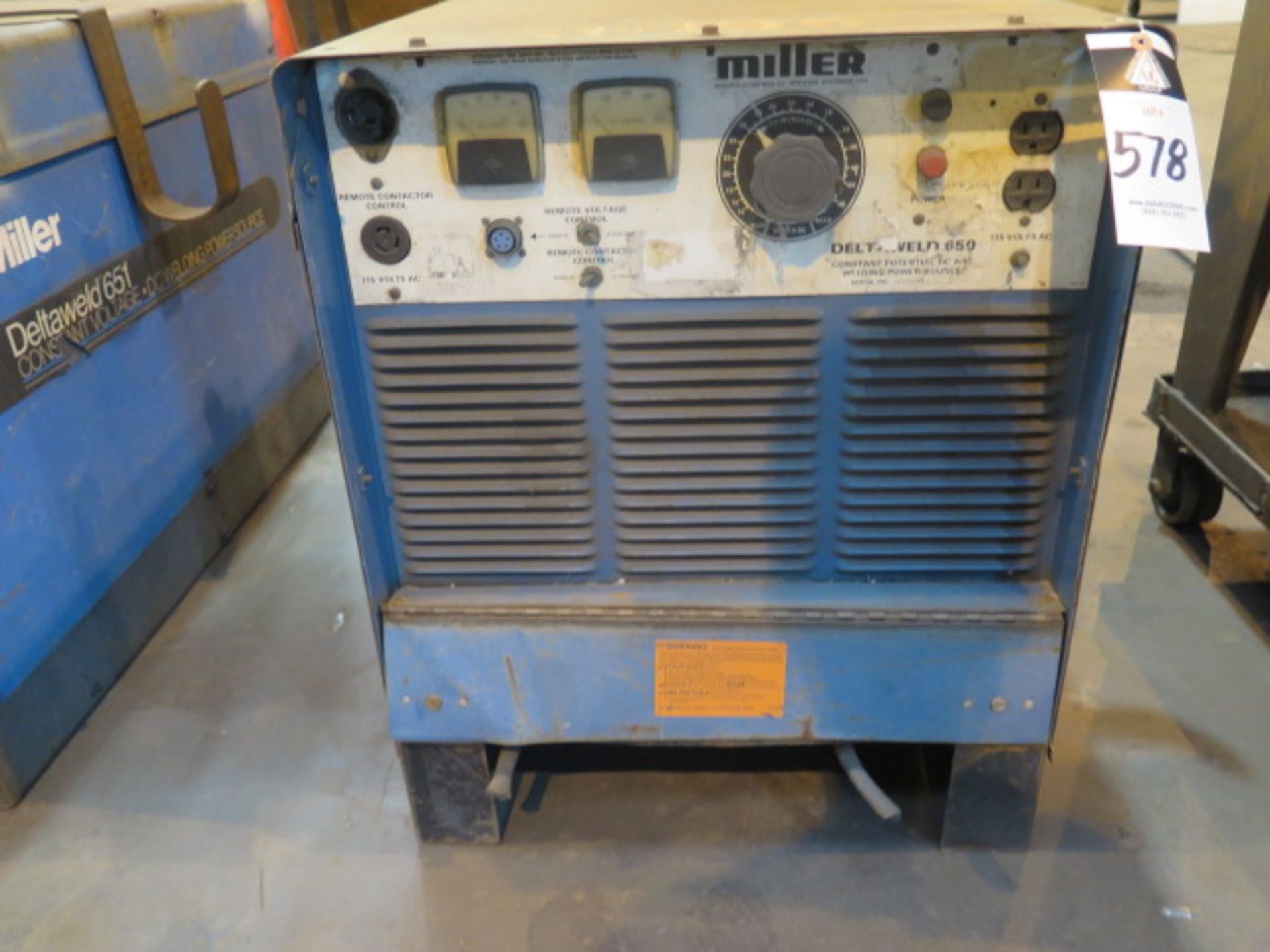 Miller Deltaweld 650 CP-DC Arc Welding Power Source - Image 3 of 3