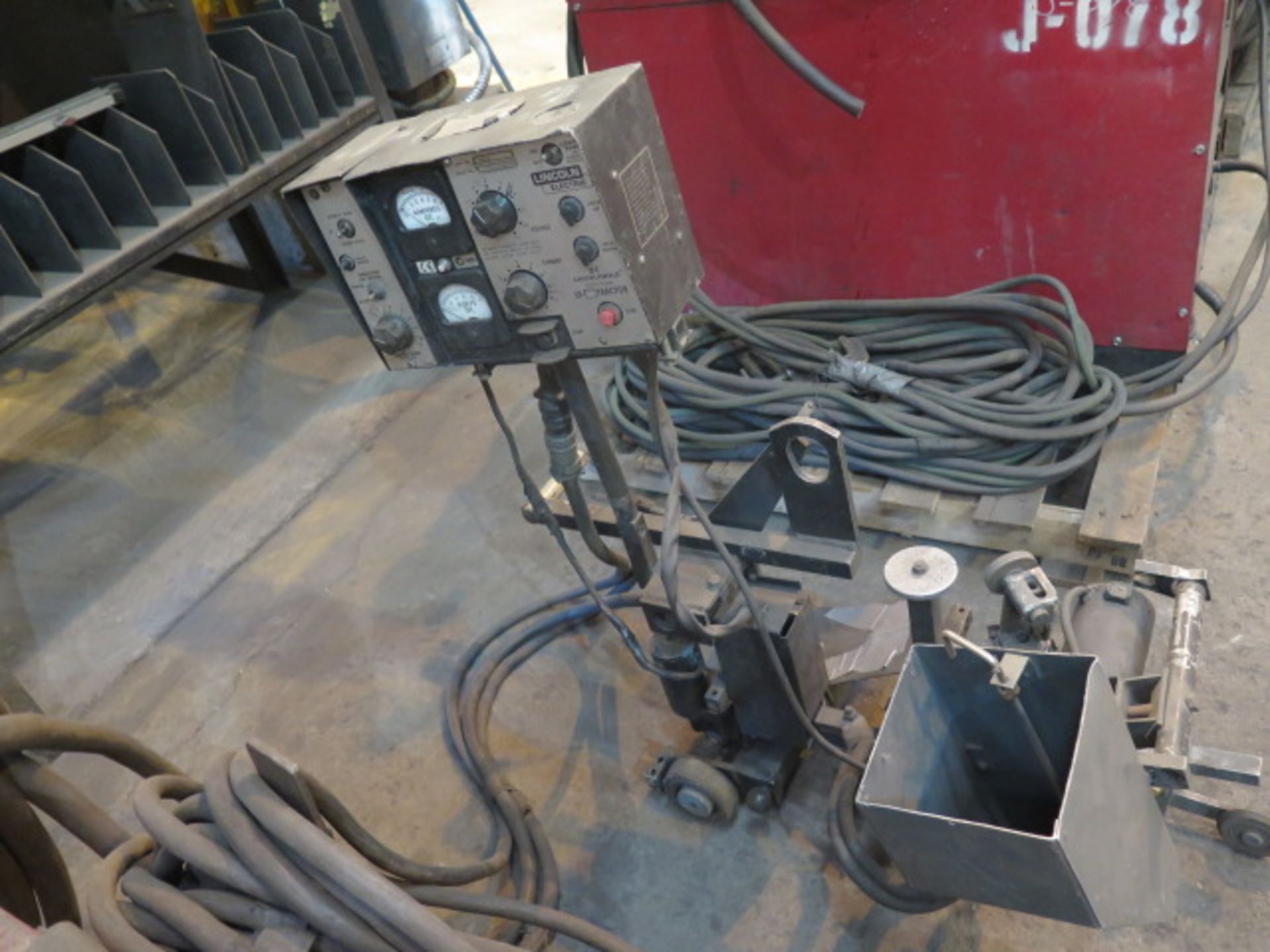 Lincoln Idealarc DC-1000 CV-CC DC Arc Welding Power Source w/ Lincoln Tracker LT-7 Submerged Arc - Image 3 of 4