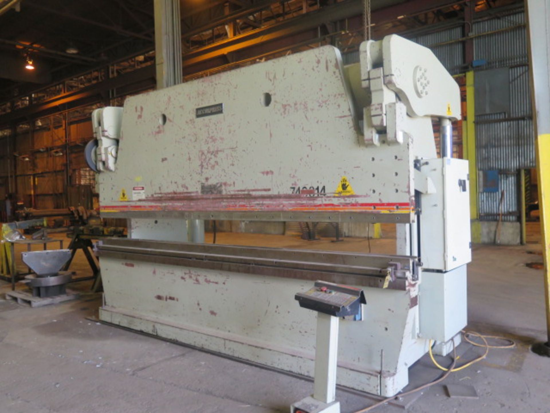 1998 Accurpress 740014 400 Ton x 14’ CNC Hydraulic Press Brake s/n 4750 (NO BACK GAGE) w/ Accurpress - Image 2 of 10