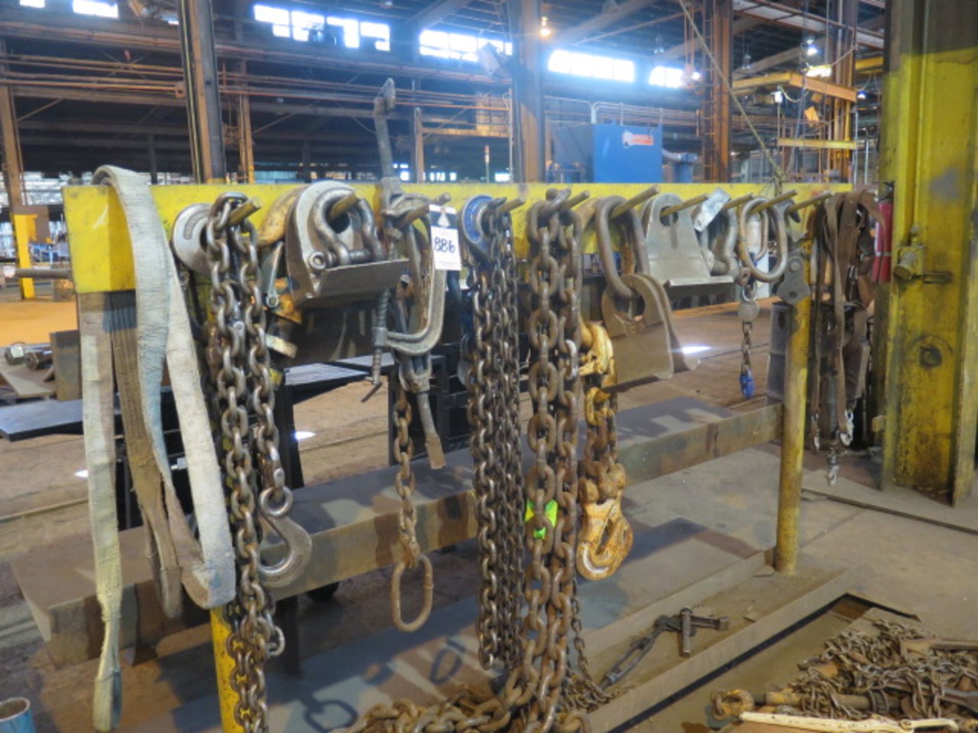 Chain Slings and Rack