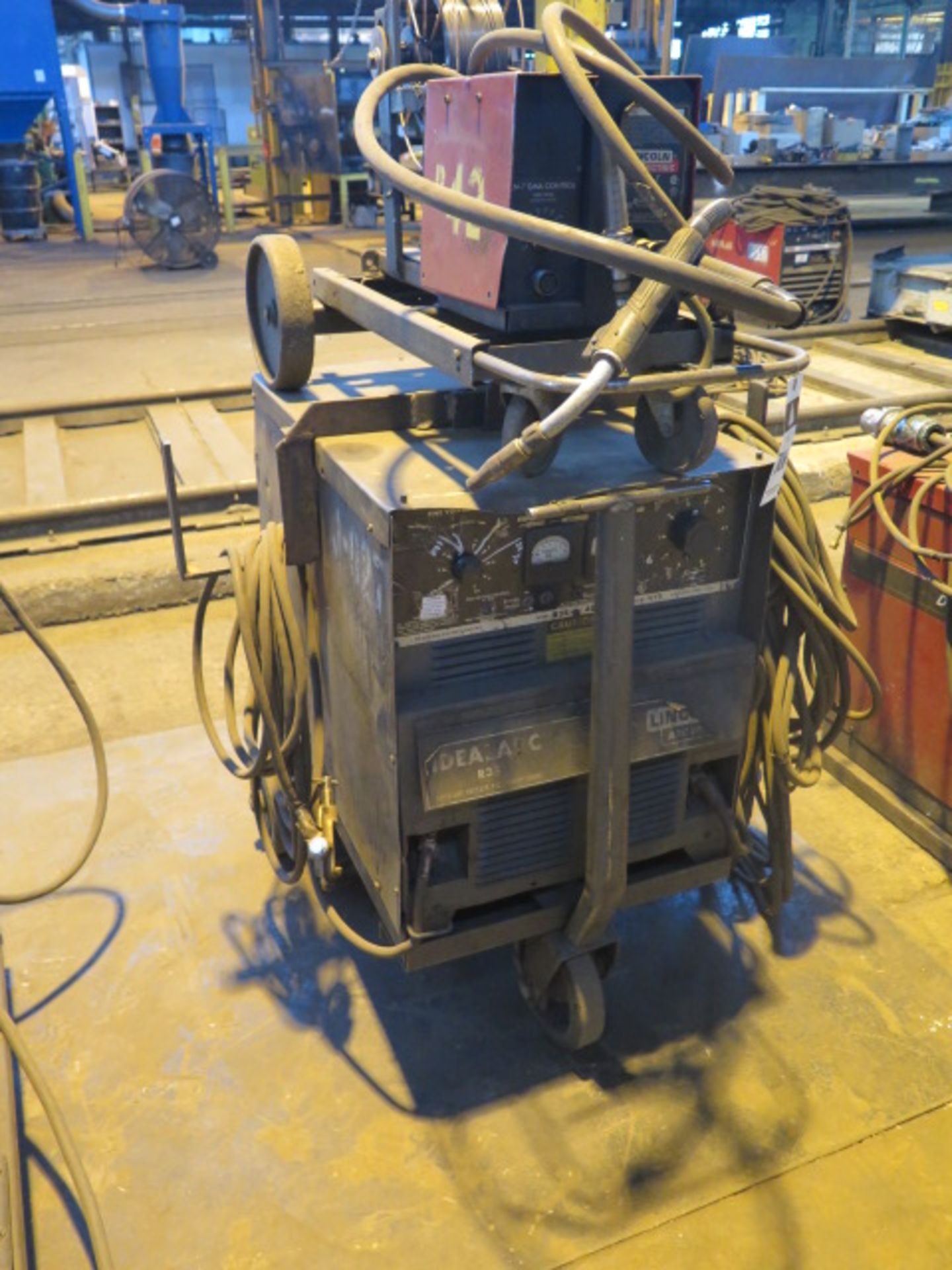 Lincoln R3S-400 CV-DC Arc Welding Power Source w/ Lincoln LN-7 Wire Feeder - Image 2 of 4