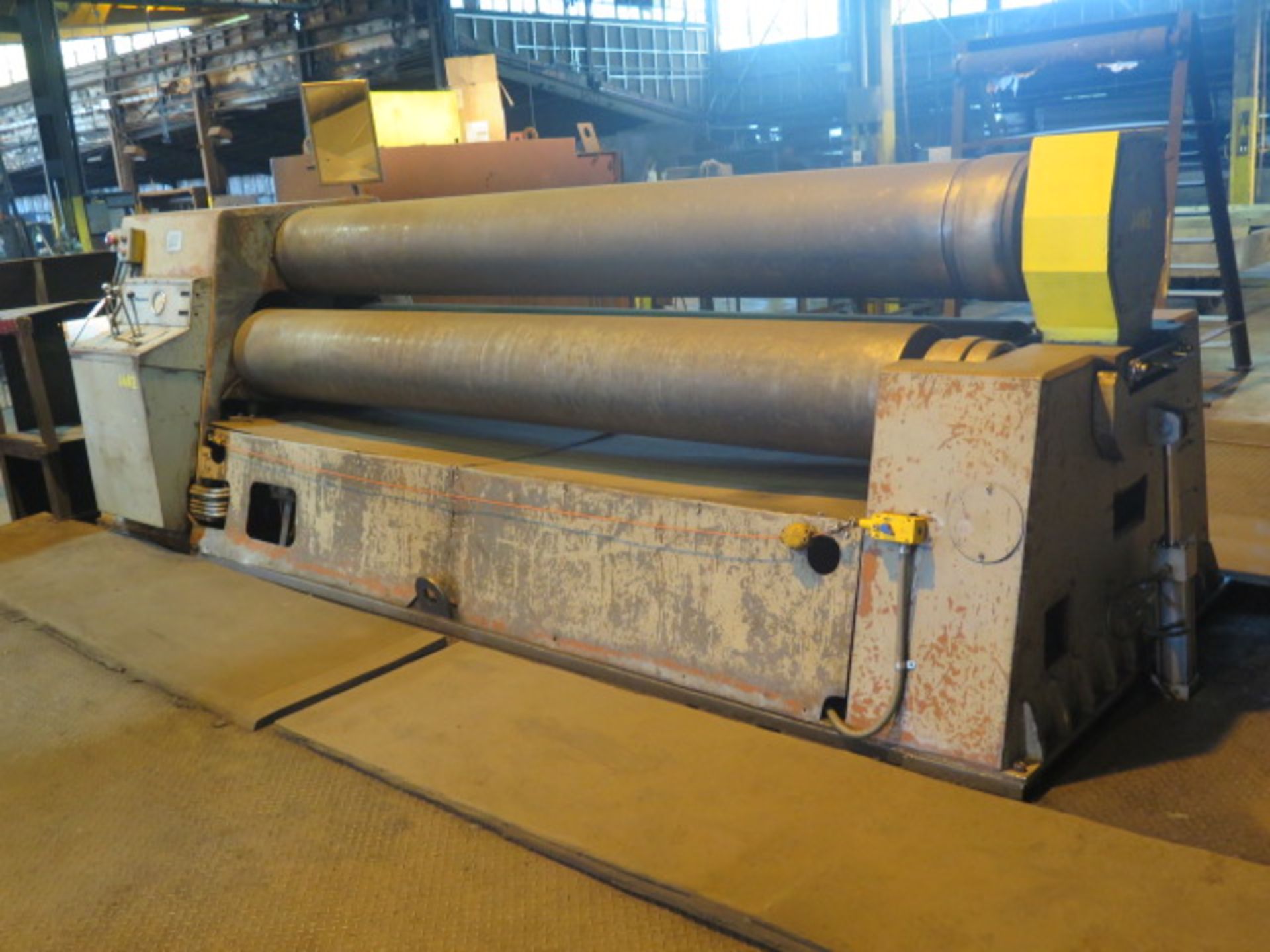 Pullmax KUMLA 10’ x ½” Double Initial Pinch Hydraulic Plate Roll s/n 4471 w/ 15” Rolls - Image 2 of 14