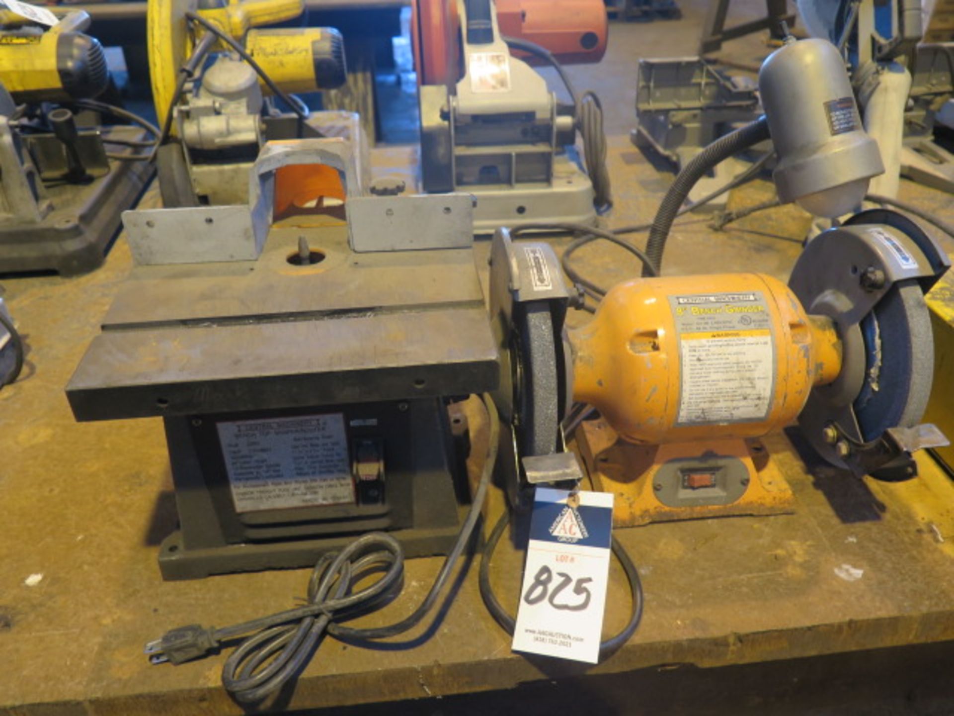 Central Machinery Bench Shaper and Bench Grinder