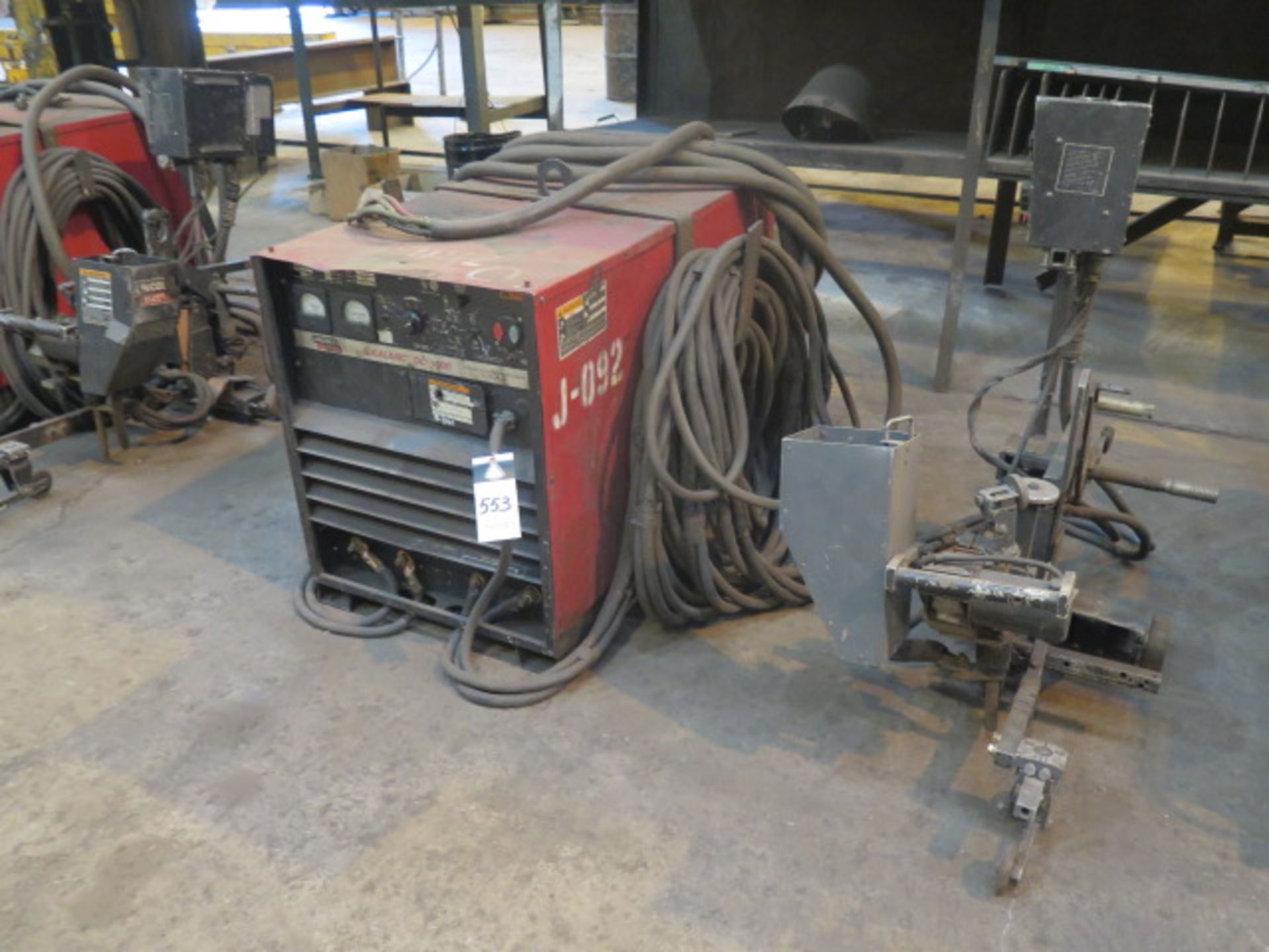 Lincoln Idealarc DC-1000 CV-CC DC Arc Welding Power Source w/ Lincoln Tracker LT-7 Submerged Arc