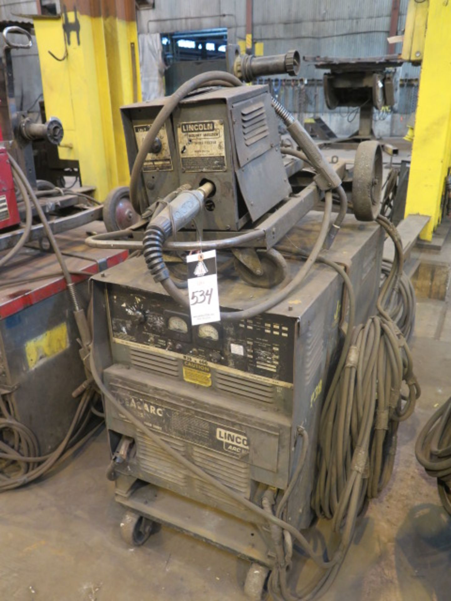 Lincoln R3S-600 CV-DC Arc Welding Power Source w/ Lincoln LN-7 Wire Feeder - Image 2 of 4