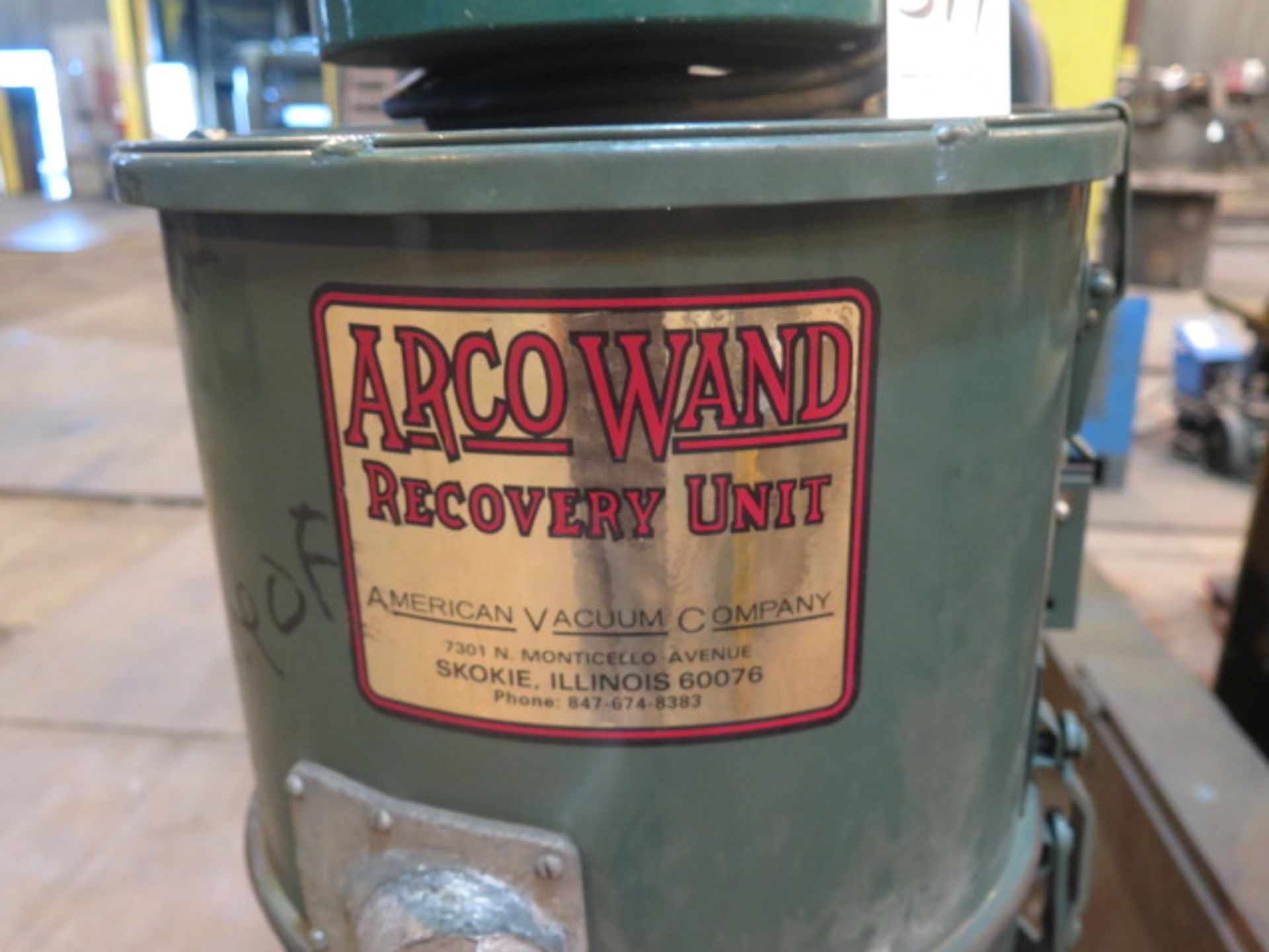 Arco Wand mdl. F-85-D Vacuum Recovery Unit - Image 3 of 3