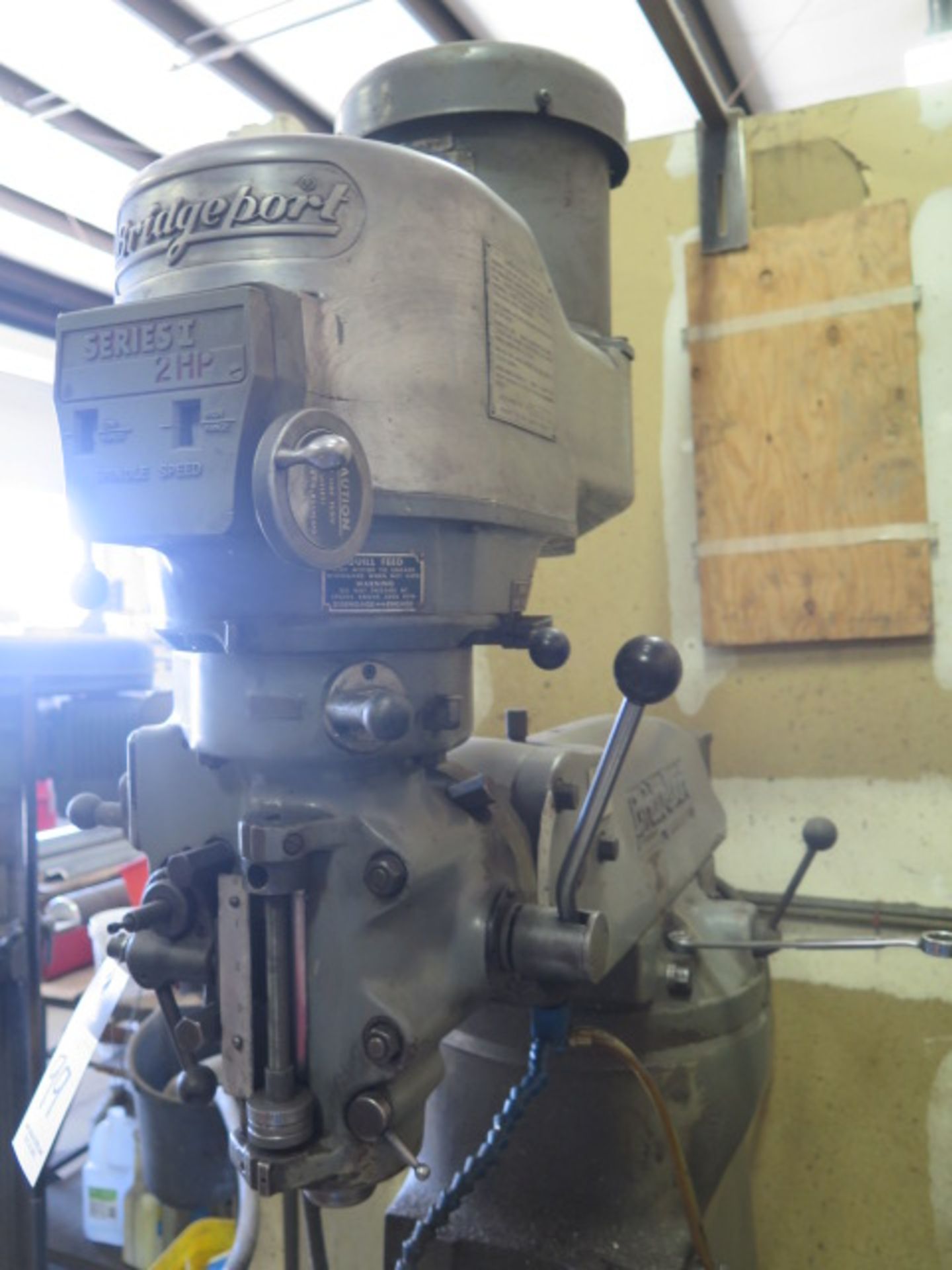 Bridgeport Series 1 – 2Hp Vertical Mill s/n 195959 w/ Heidenhain DRO, 2Hp Motor 60-4200 Dial - Image 4 of 9