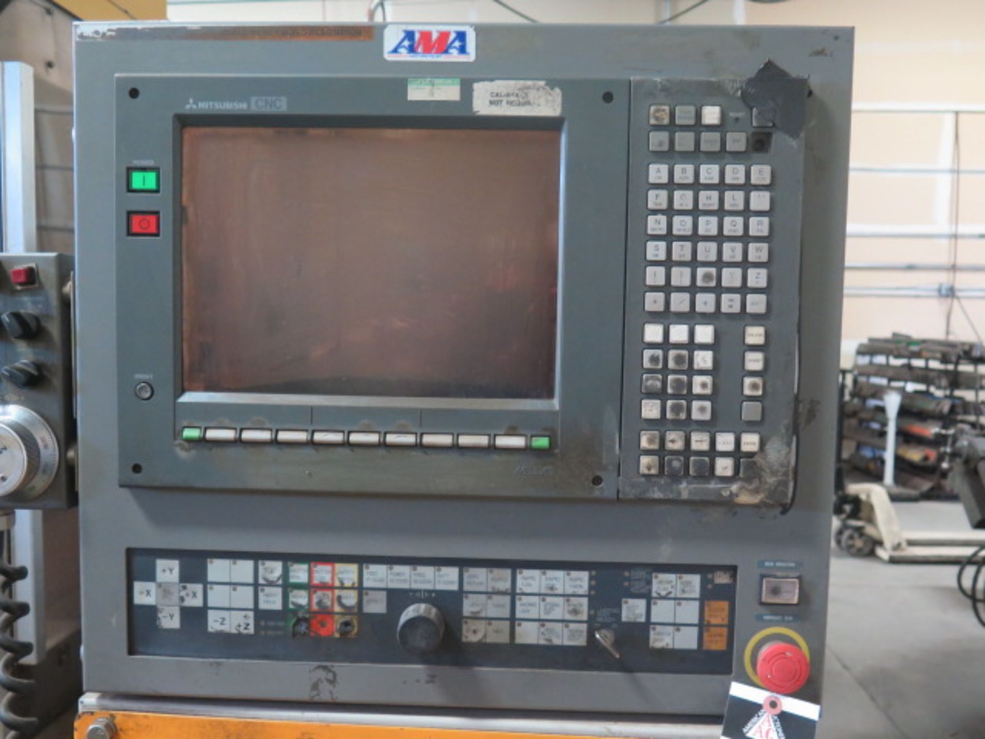 1991 Mitsubishi 2512HB2 CNC Laser Contour Machine w/ Mitsubishi LC10B Controls, Resonator Rebuilt in - Image 4 of 15