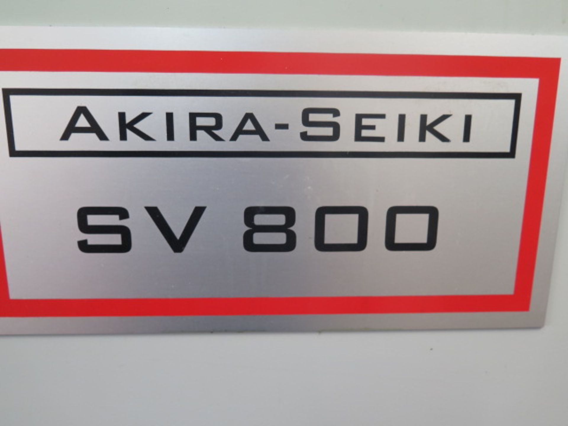 2000 Akira Seiki SV-800 CNC Vertical Machining Center s/n 00VG840-306 w/ Mitsubishi Controls, Hand - Image 4 of 13