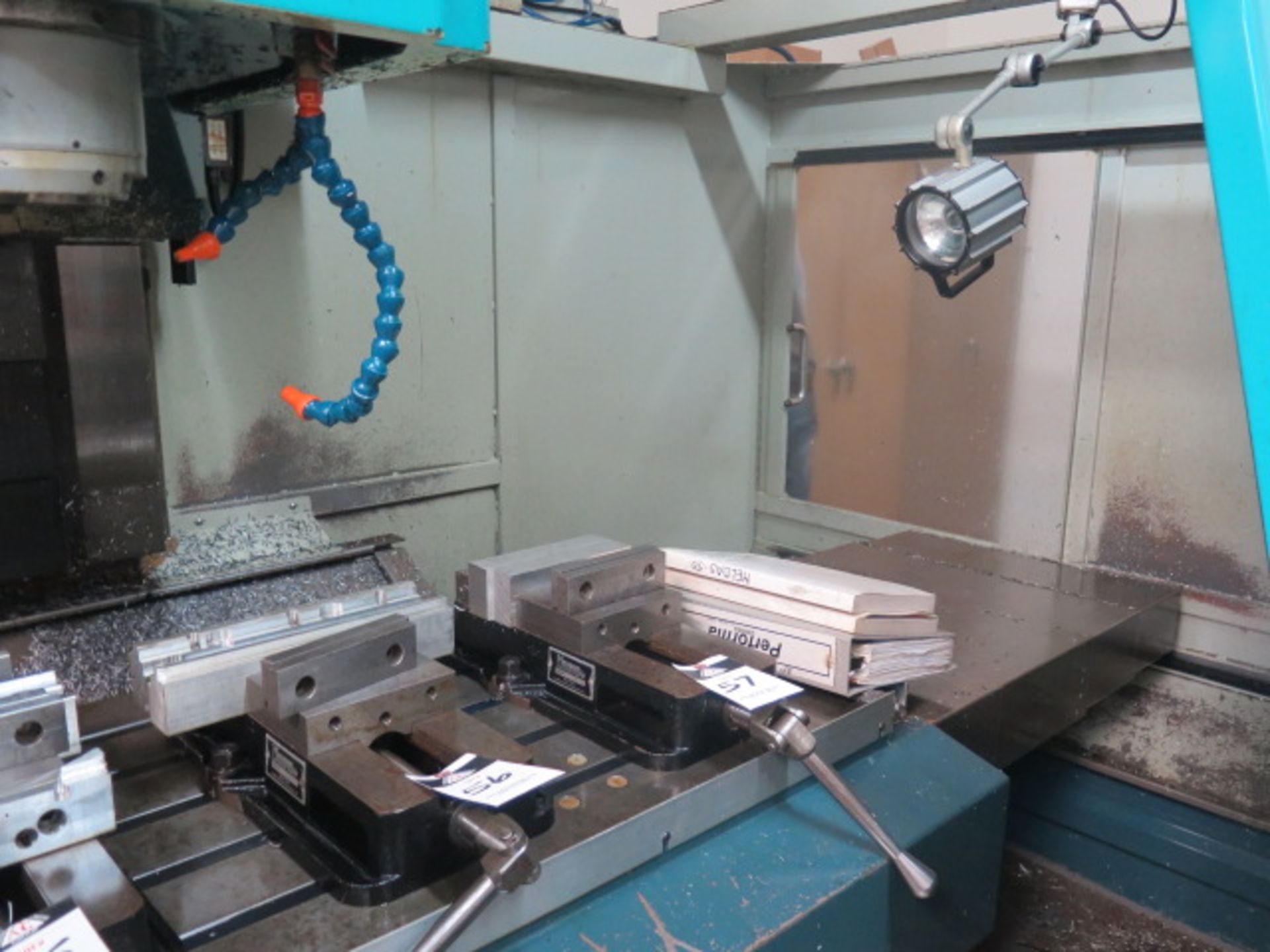 1999 Akira-Seiki Performa V5 CNC Vertical Machining Center s/n 99VNCN030-158 w/ Mitsubishi Controls, - Image 8 of 10