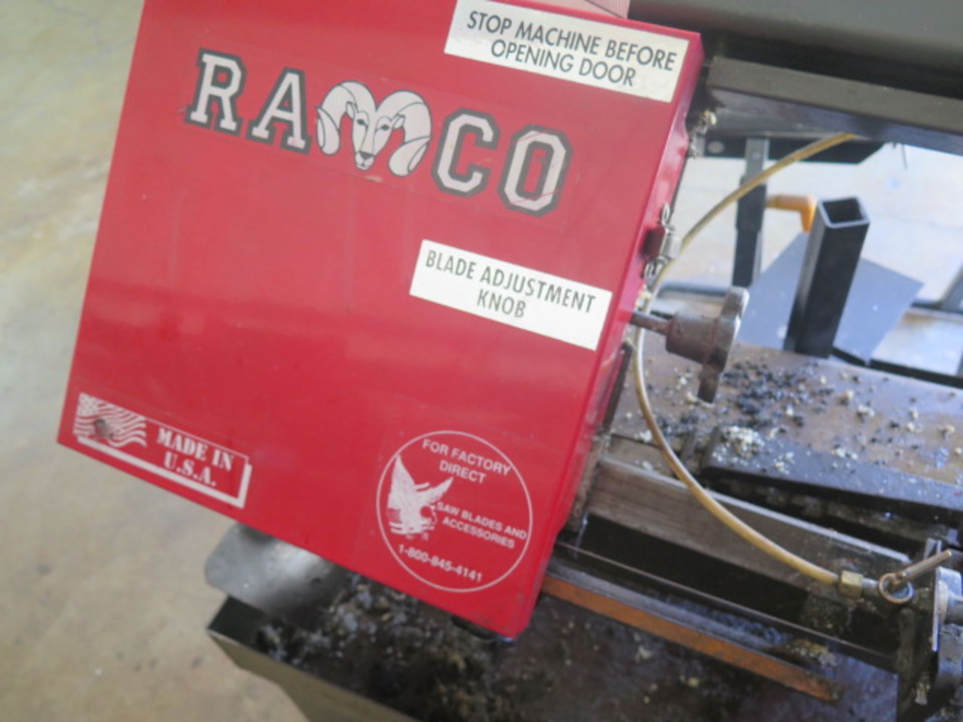 Ramco RS-90P 8" Horizontal Band Saw w/ Manual Clamping, 3-Speeds, Coolant - Image 3 of 7