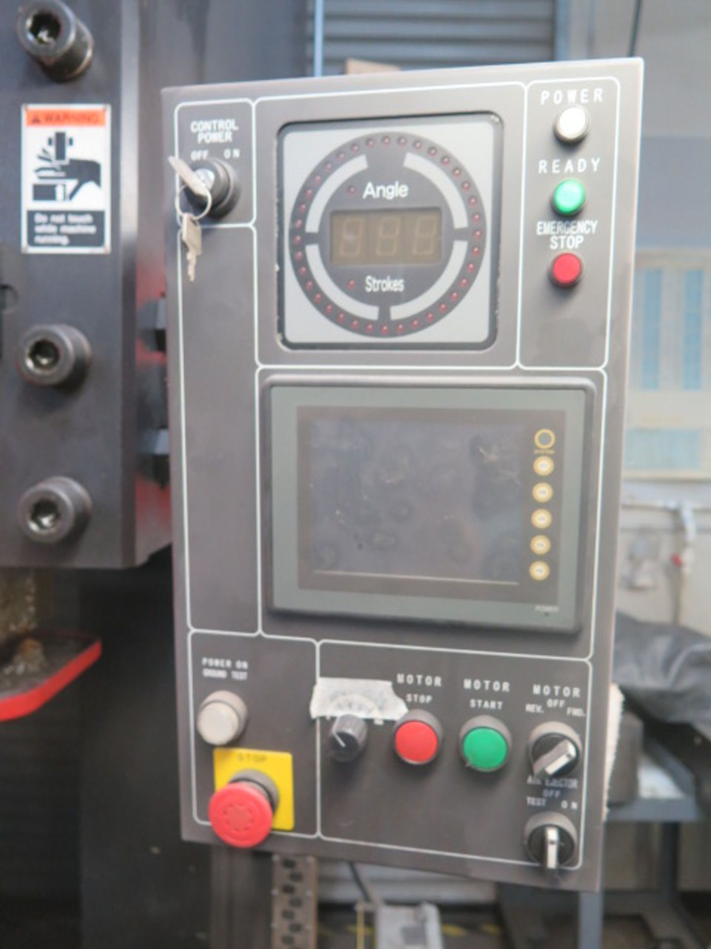 2008 Amada TP150EX 150 Metric Ton / 165 Short Ton Hydraulic Stamping Press s/n 76100436 w/ Amada PLC - Image 7 of 17