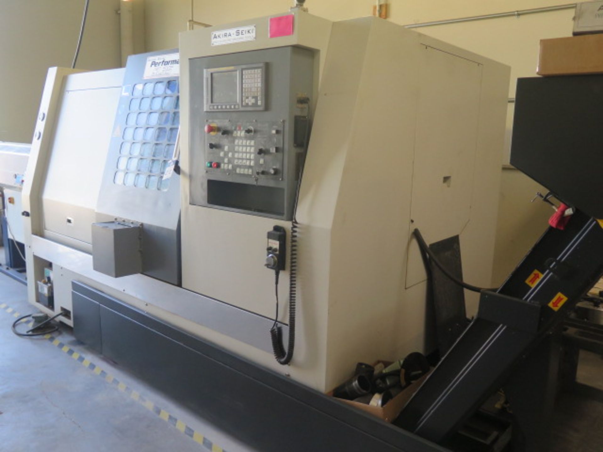 2012 Akira Seiki Performa SL-35 CNC Turning Center s/n SL35120004 w/ Fanuc Series 0i-TB Controls, - Image 2 of 18