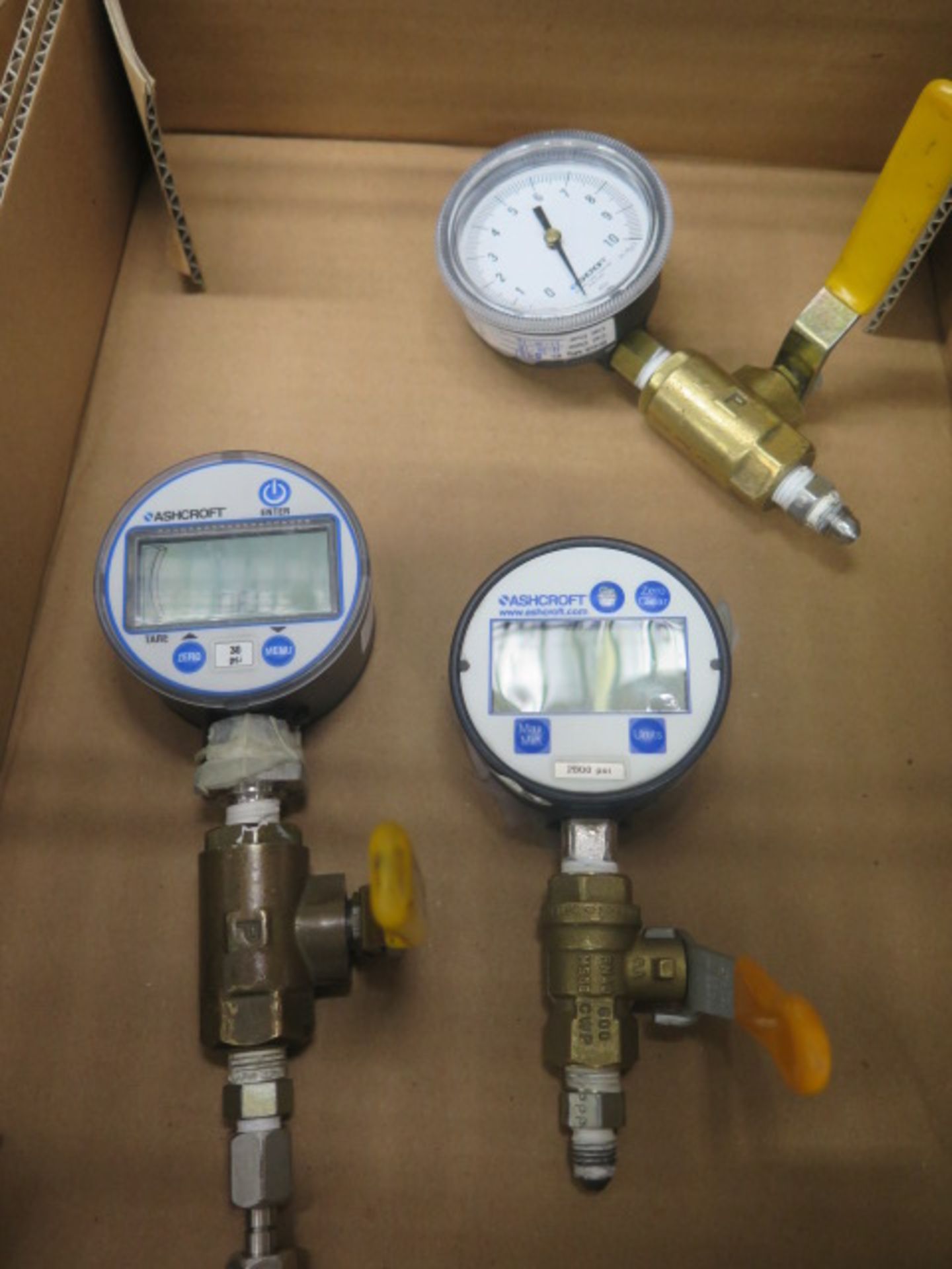 Digital Pressure Gages (2)and Valves - Image 2 of 2