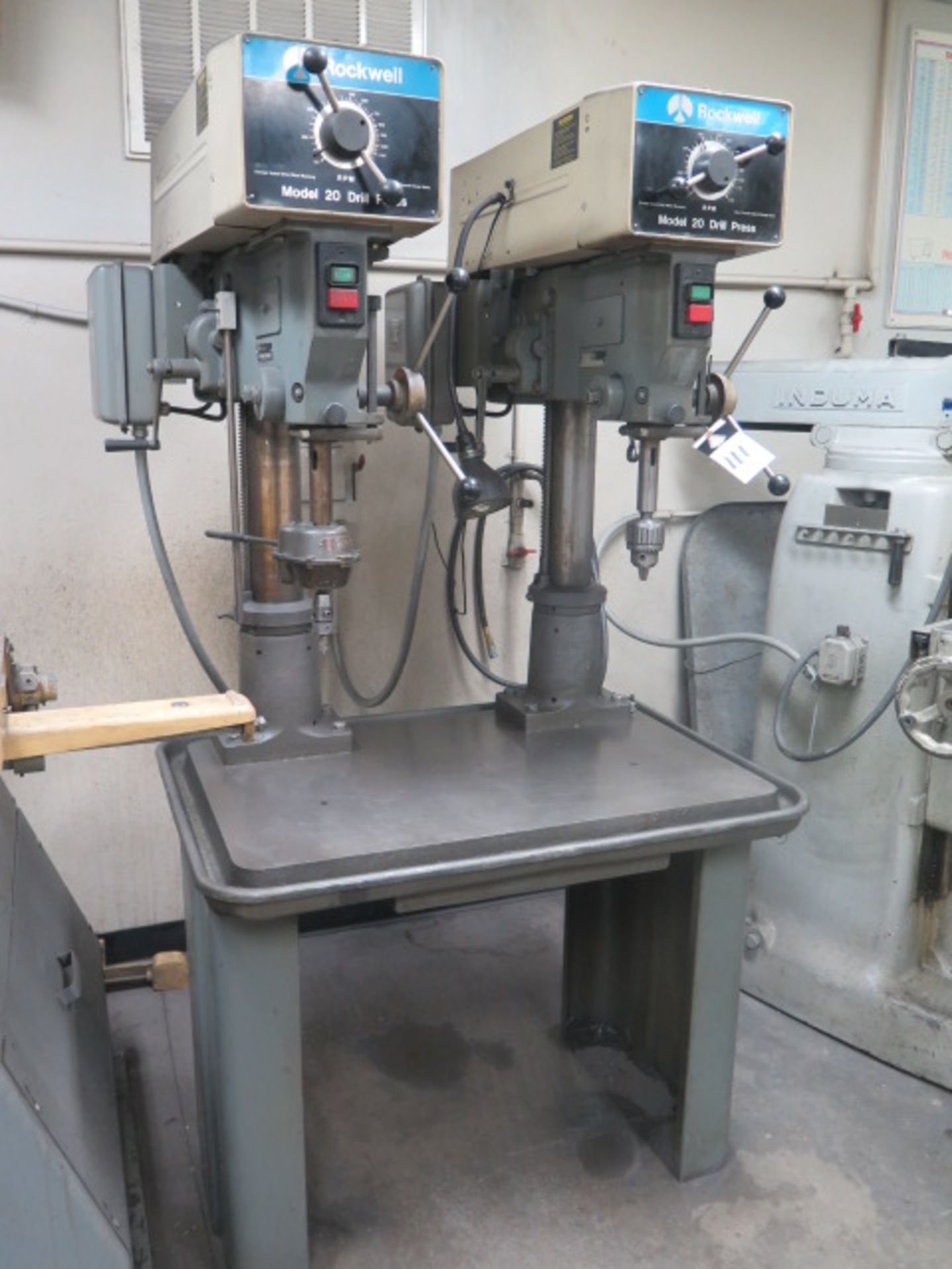 Rockwell 2-Head Gang Drill Press w/ Rockwell mdl. 20 Variable Speed Heads, 125-1250 Dial RPM, 24” - Image 2 of 7