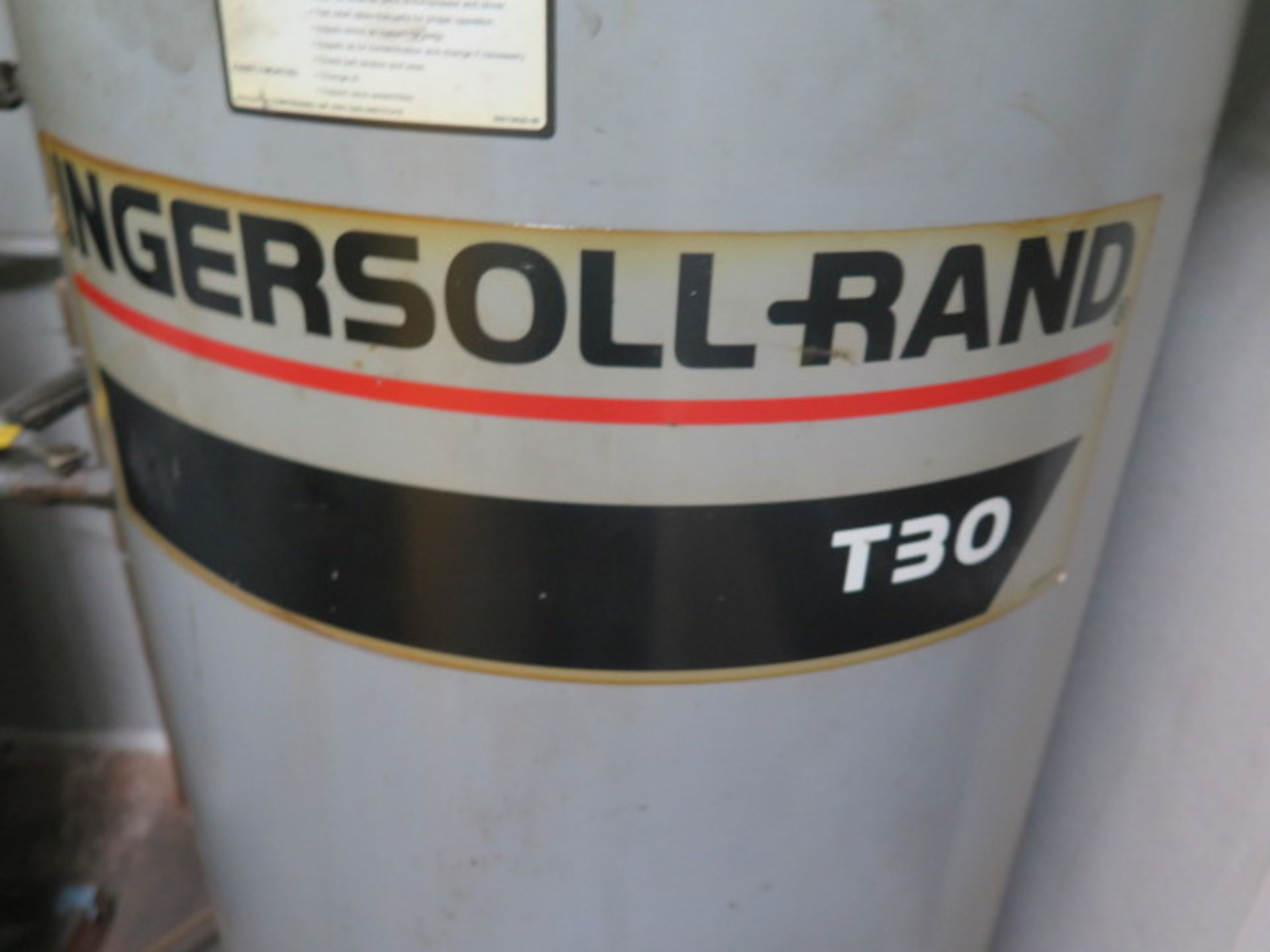 Ingersoll Rand T30 7.5Hp Vertical Air Compressor w/ 2-Stage Pump, 80 Gallon Tank - Image 4 of 5