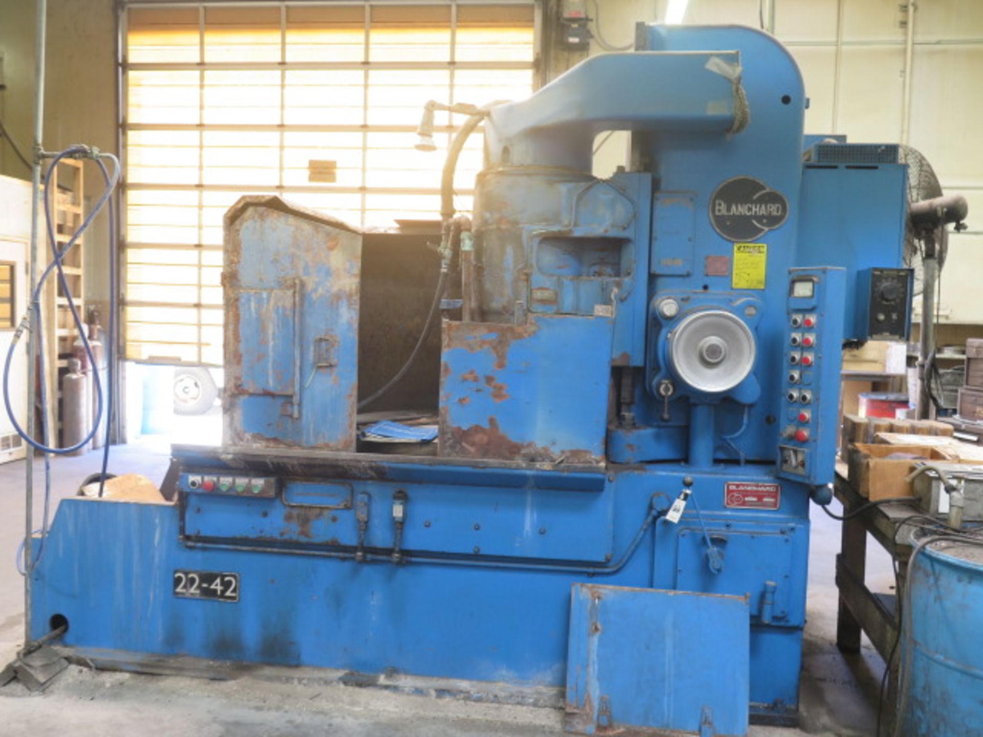 Blanchard 22-44 42” Blanchard Grinder (Rotary Surface Grinder) s/n B43-11-610 w/ 6-33 Table RPM, 42”