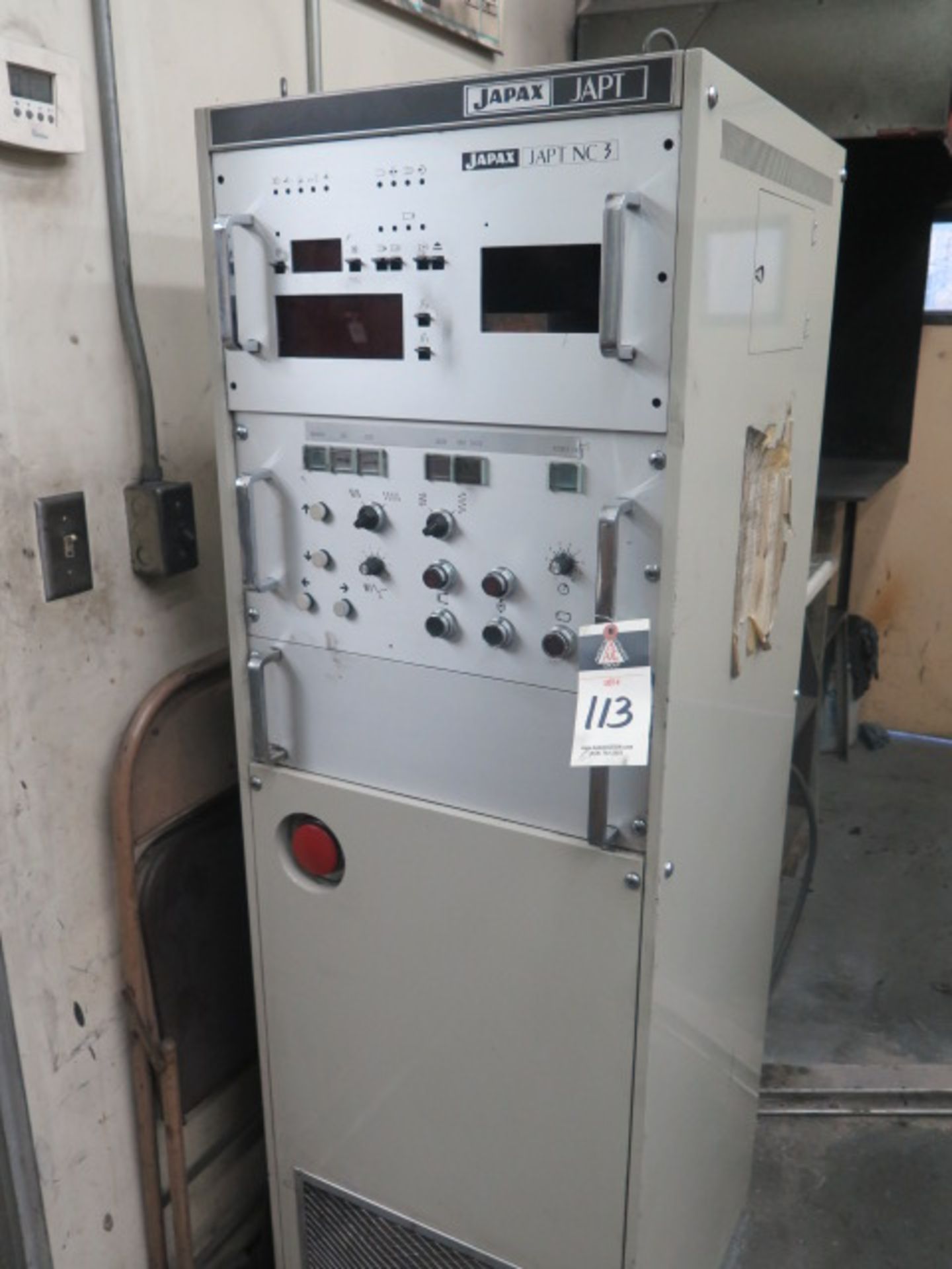 Japax “Electroder” Single Station NC Electrode Cutting Machine w/ JAPT NC3 Controls, Coolant - Image 3 of 10