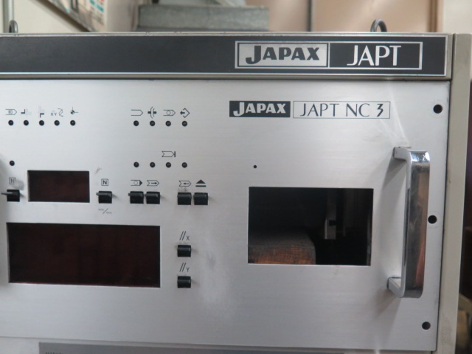 Japax “Electroder” Single Station NC Electrode Cutting Machine w/ JAPT NC3 Controls, Coolant - Image 4 of 10