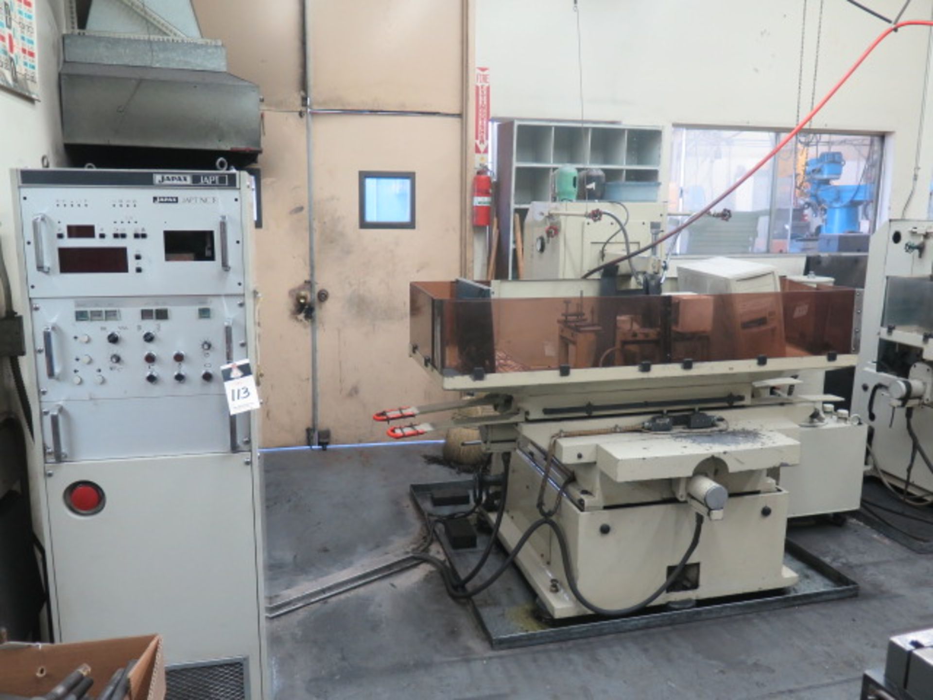 Japax “Electroder” Single Station NC Electrode Cutting Machine w/ JAPT NC3 Controls, Coolant