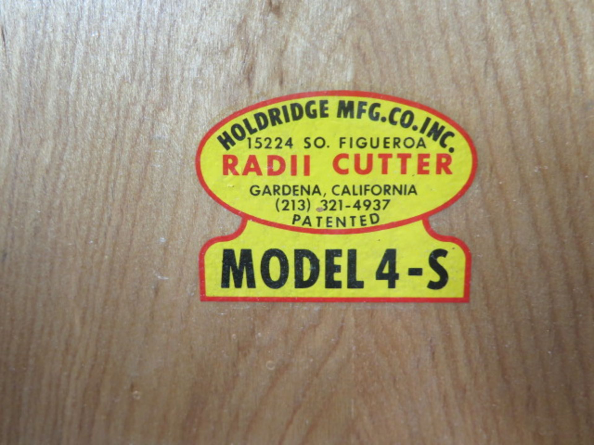 Holdridge mdl. 4-S Radaii Cutter Set - Image 3 of 3