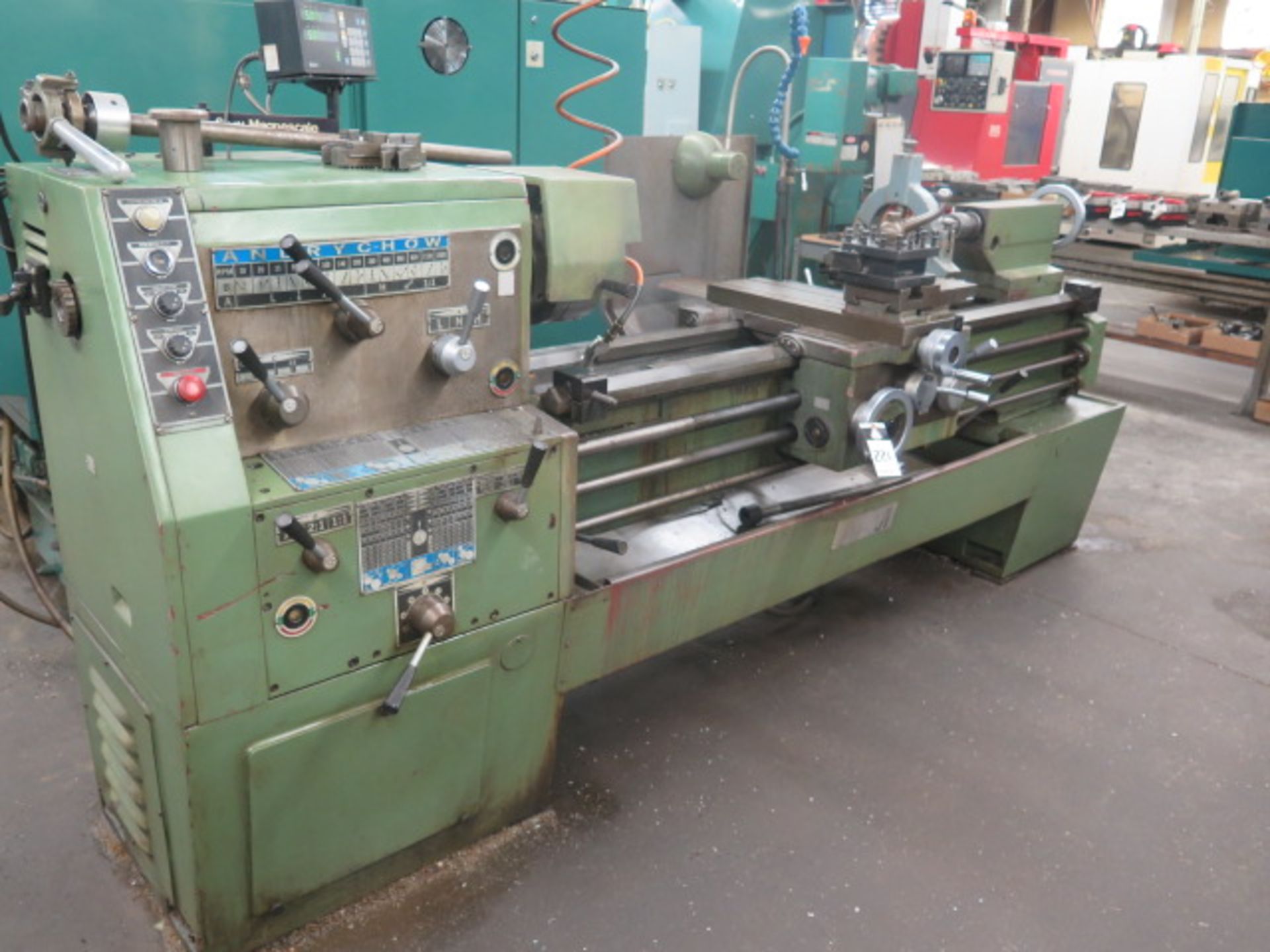 Andrychow TUG-40 18” x 64” Geared Head Gap Beg Lathe s/n 4084 w/ Sony LH-32 DRO, 18-1600 RPM, Inch/ - Image 2 of 10