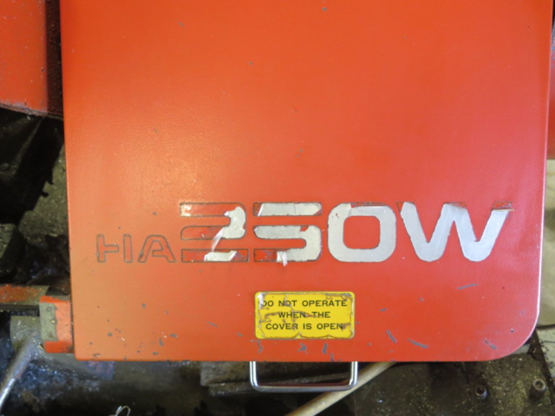 1996 Amada Ha250W 10” Automatic Hydraulic Horizontal Band Saw s/n 25350220 w/ Amada Controls, - Image 11 of 12