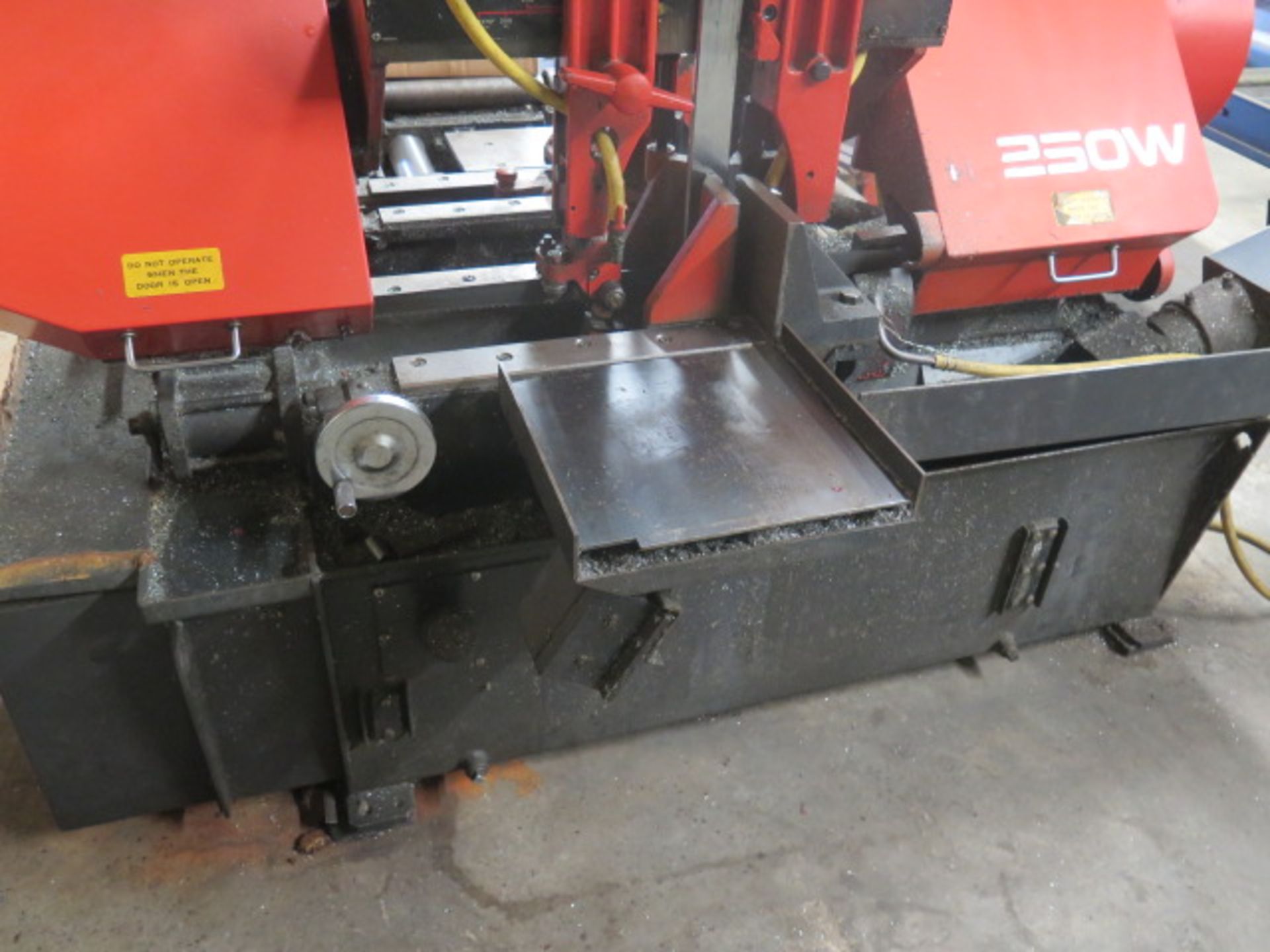 1996 Amada Ha250W 10” Automatic Hydraulic Horizontal Band Saw s/n 25350187 w/ Amada Controls, - Image 3 of 12