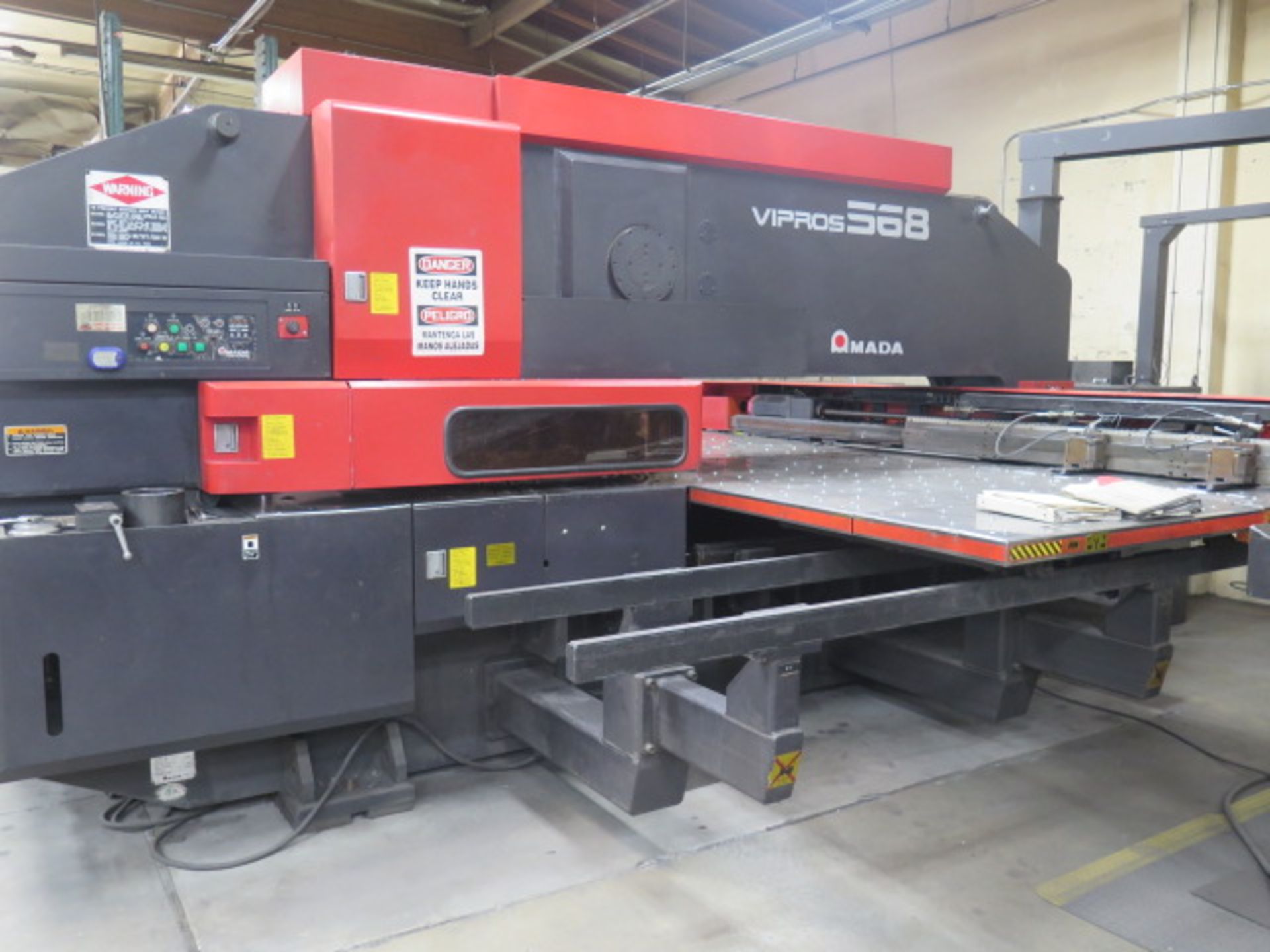 1999 Amada VIPROS-568 50-Ton 62-Station CNC Turret Punch Press s/n 56810035 w/ Amadan O4P-C - Image 2 of 20