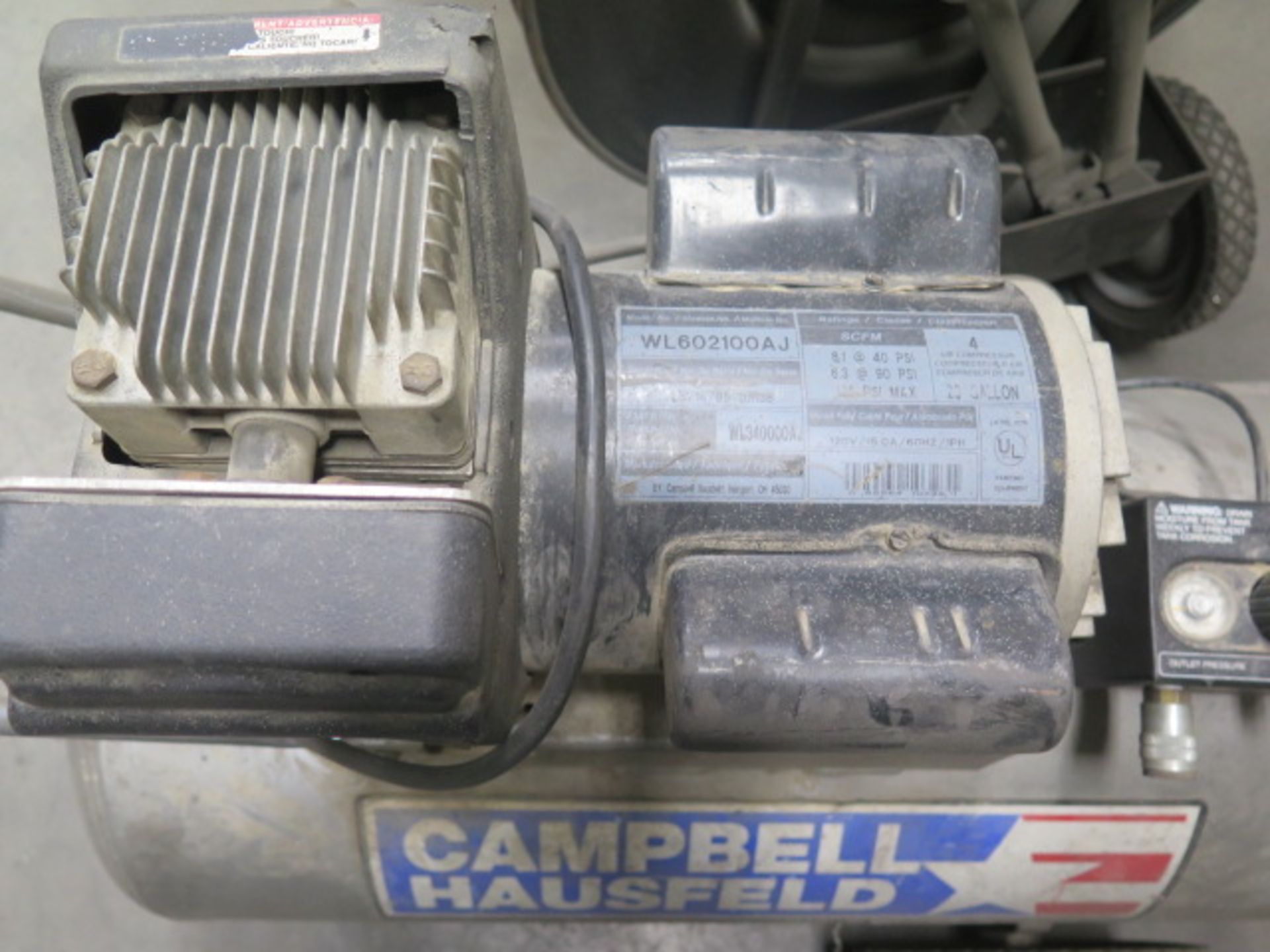 Campbell Hausfeld Portable Air Compressor w/ 20 Gallon Tank - Image 3 of 3