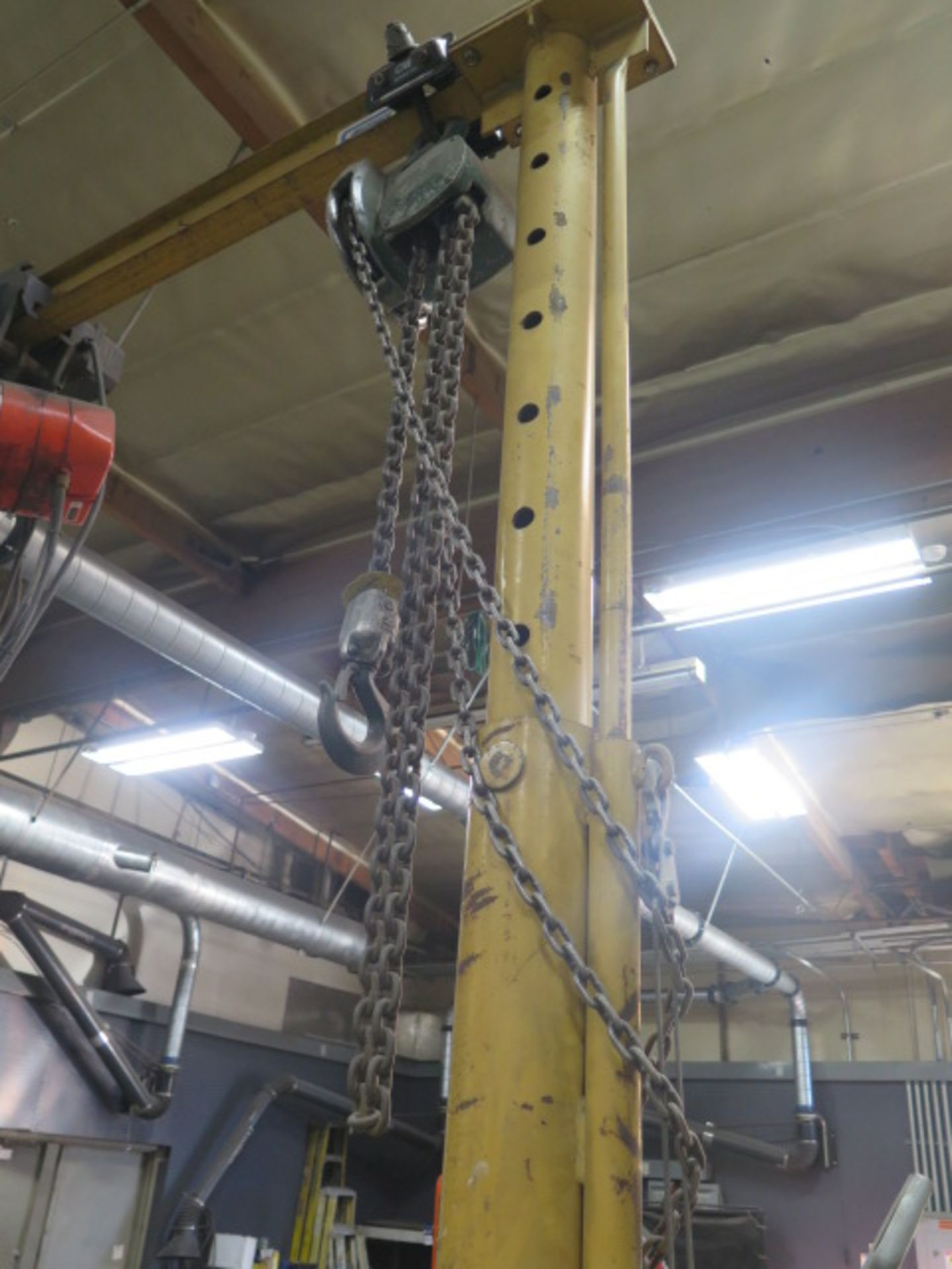 1 Ton Cap Protable Gantry w/ CM Valuestar 1 Ton Electric Hoist - Image 3 of 5