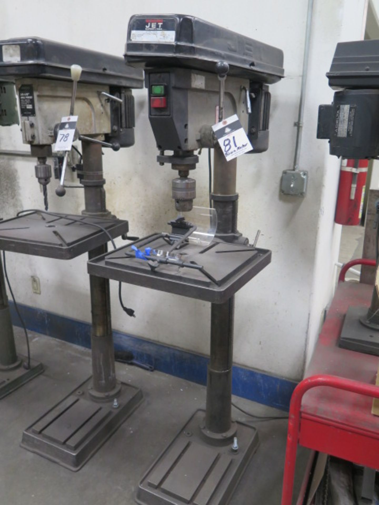 Jet Pedestal Drill Press (BLOWN MOTOR)