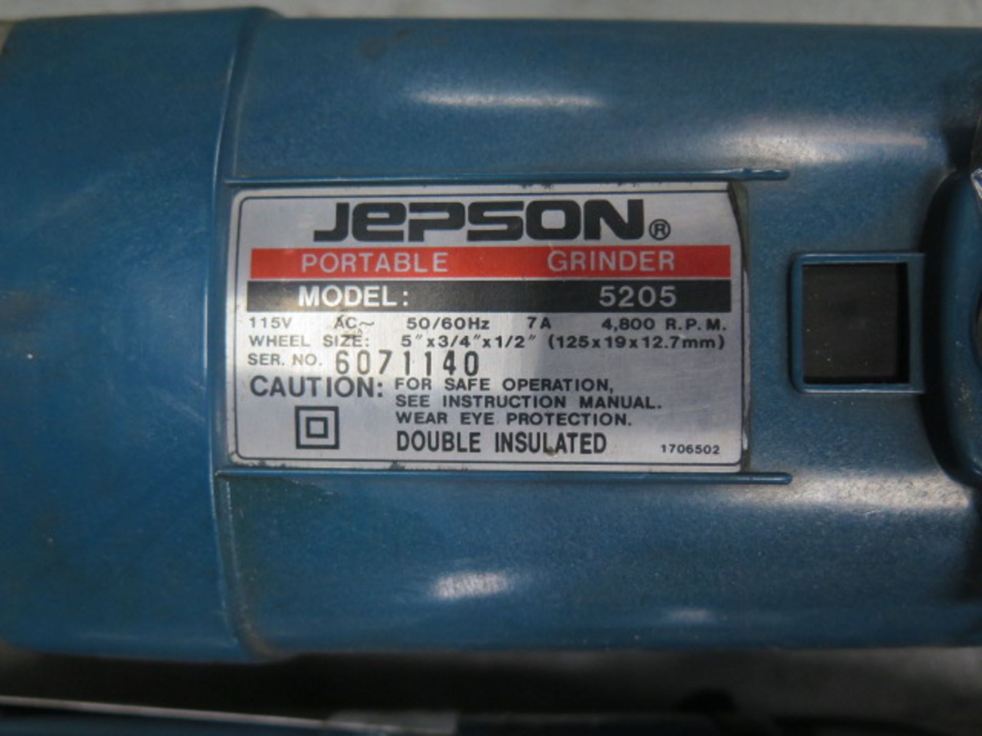 Jepson mdl. 5205 Straight Shaft Grinder - Image 2 of 2