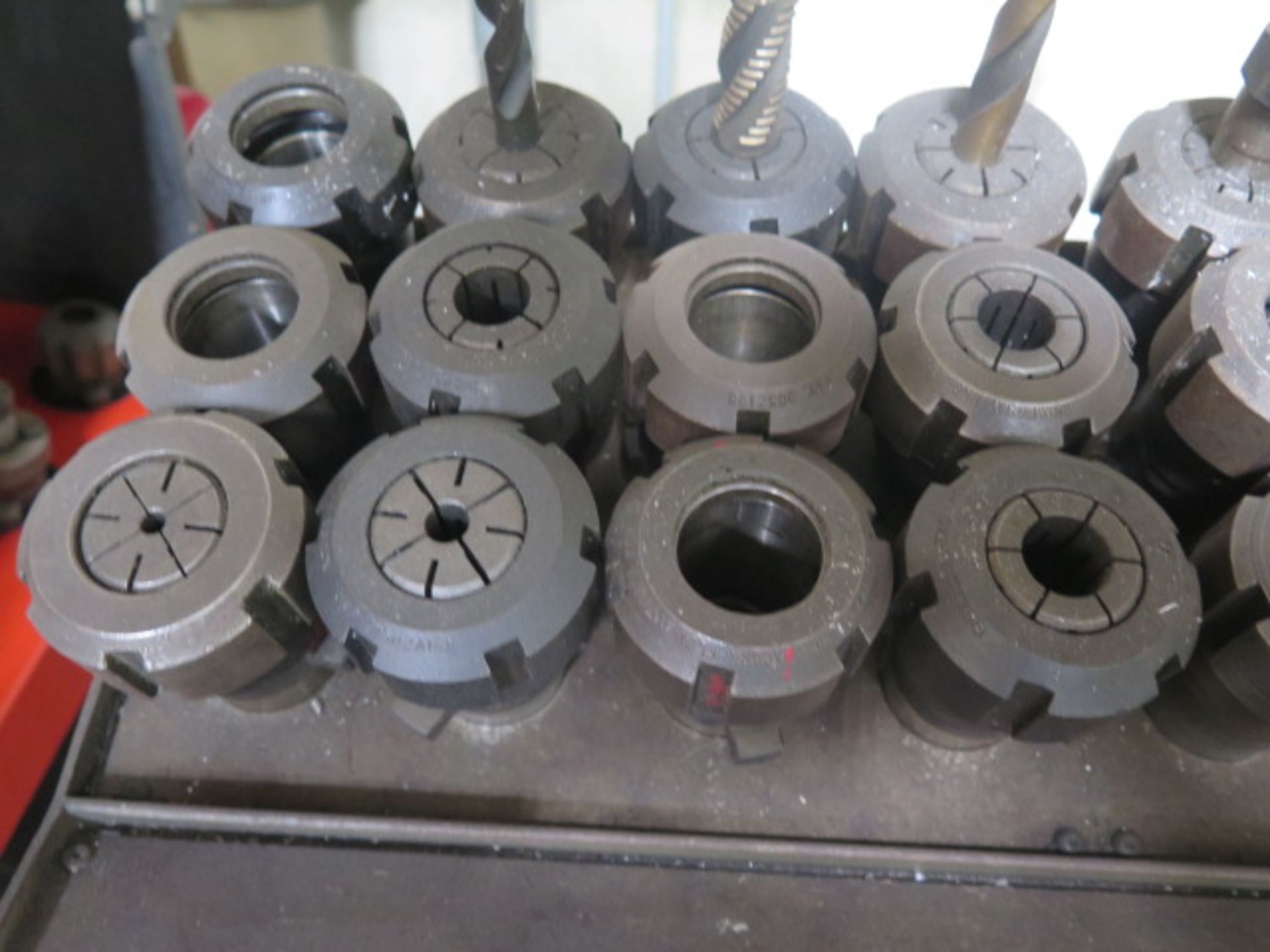 Universal Kwik-Switch Taper Collet Chucks (24) w/ Stand - Image 3 of 3