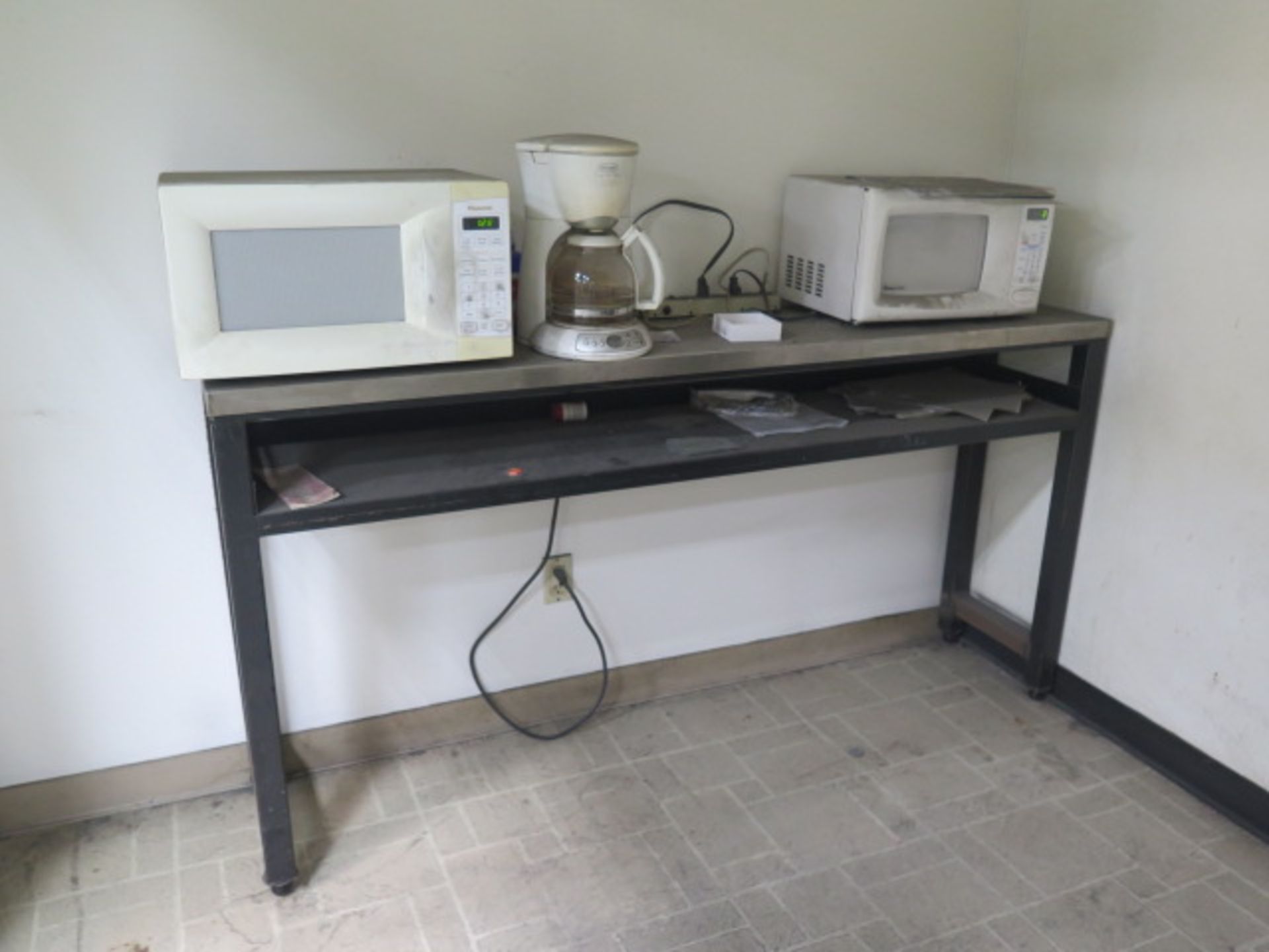 Refrigerator, Microwaves and Table - Image 2 of 2