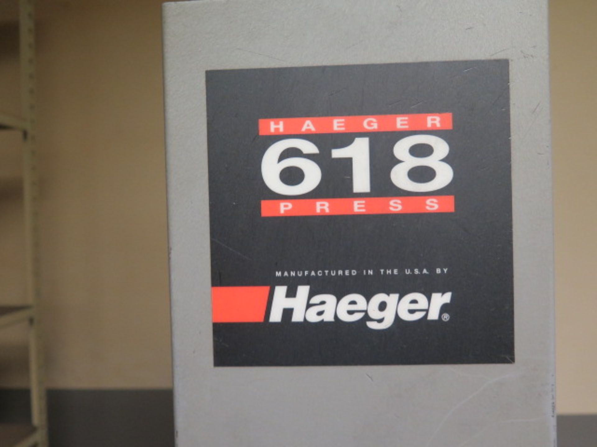 Haeger 618 mdl. 618-1L 6-Ton x 18” Hardware Insertion Press s/n 832 w/ Tooling - Image 6 of 6