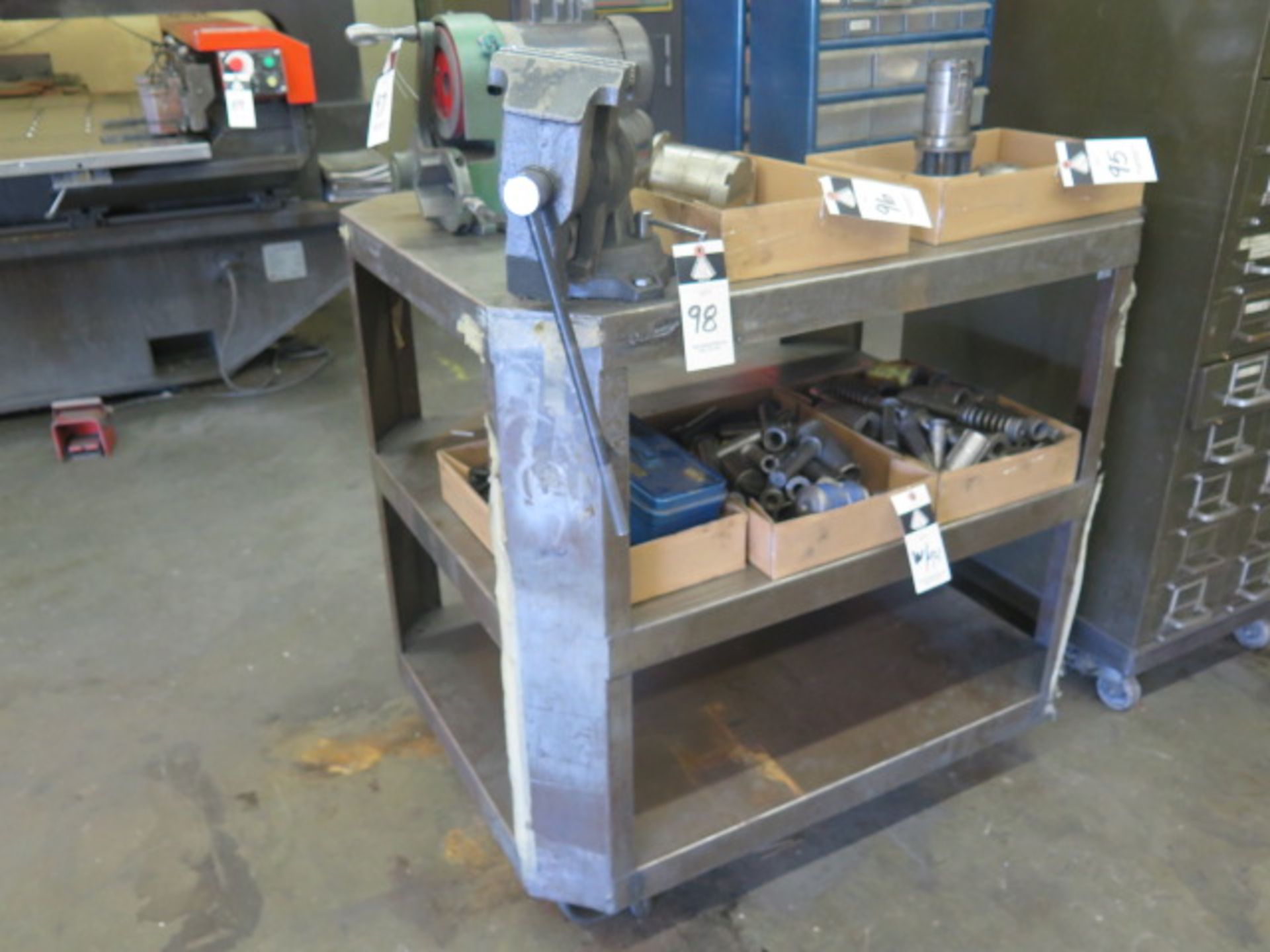 Shop Cart and Bench Vise