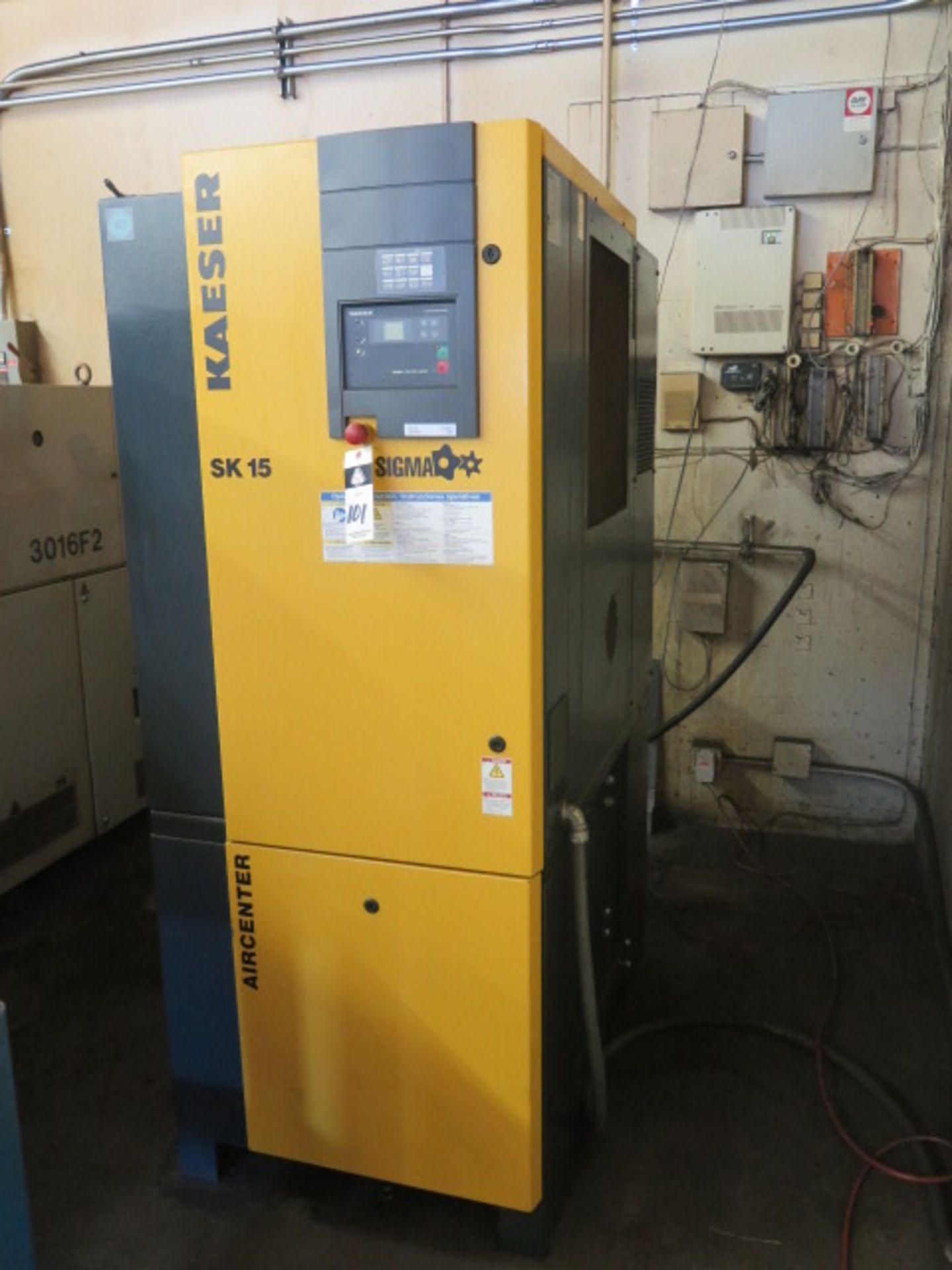 2014 Kaeser “Air Center” SK15 15Hp Rotary Air Compressor s/n 1685 w/ Kaeser Sigma Digital