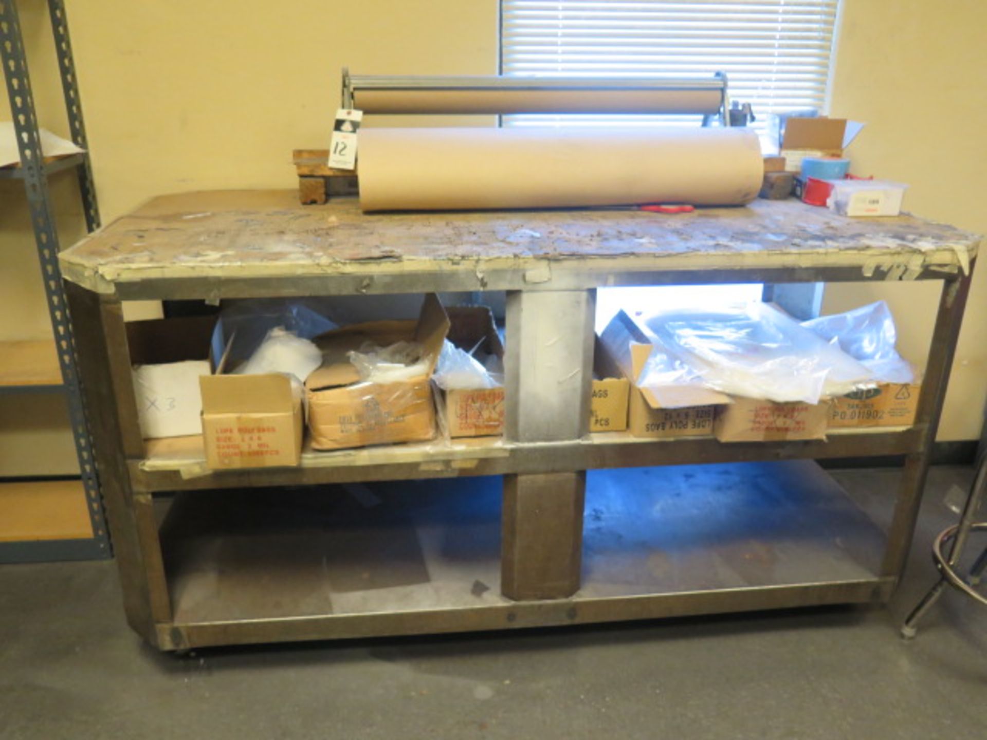 Shipping Supplies and Rolling Table
