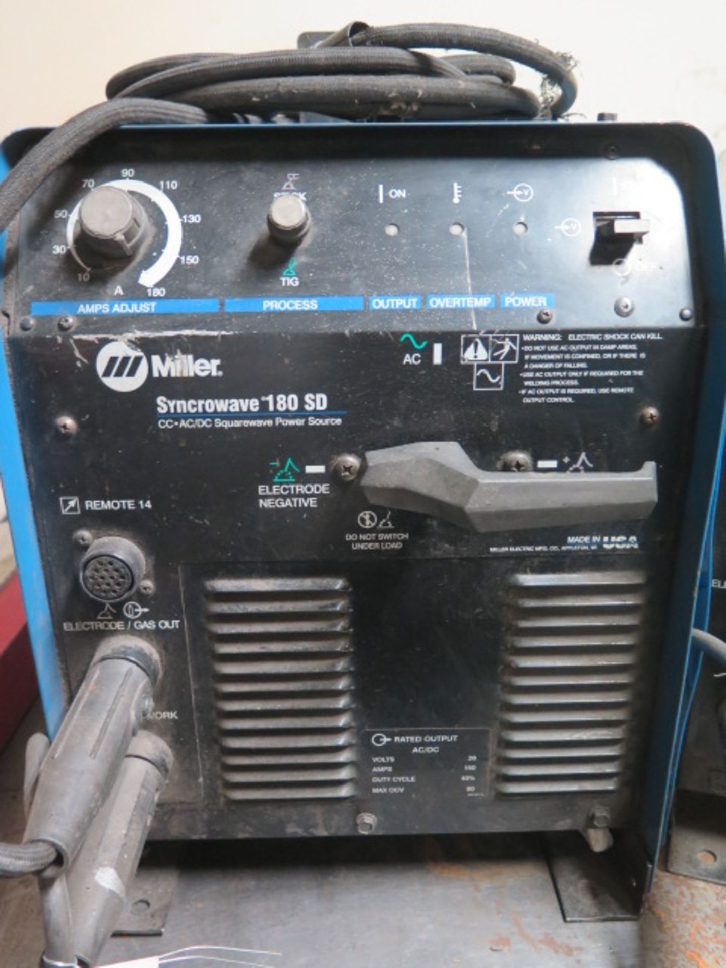 Miller Syncrowave 180SD CC-AC/DC Square Wave Arc Welding Power Source s/n LA081307 - Image 2 of 4