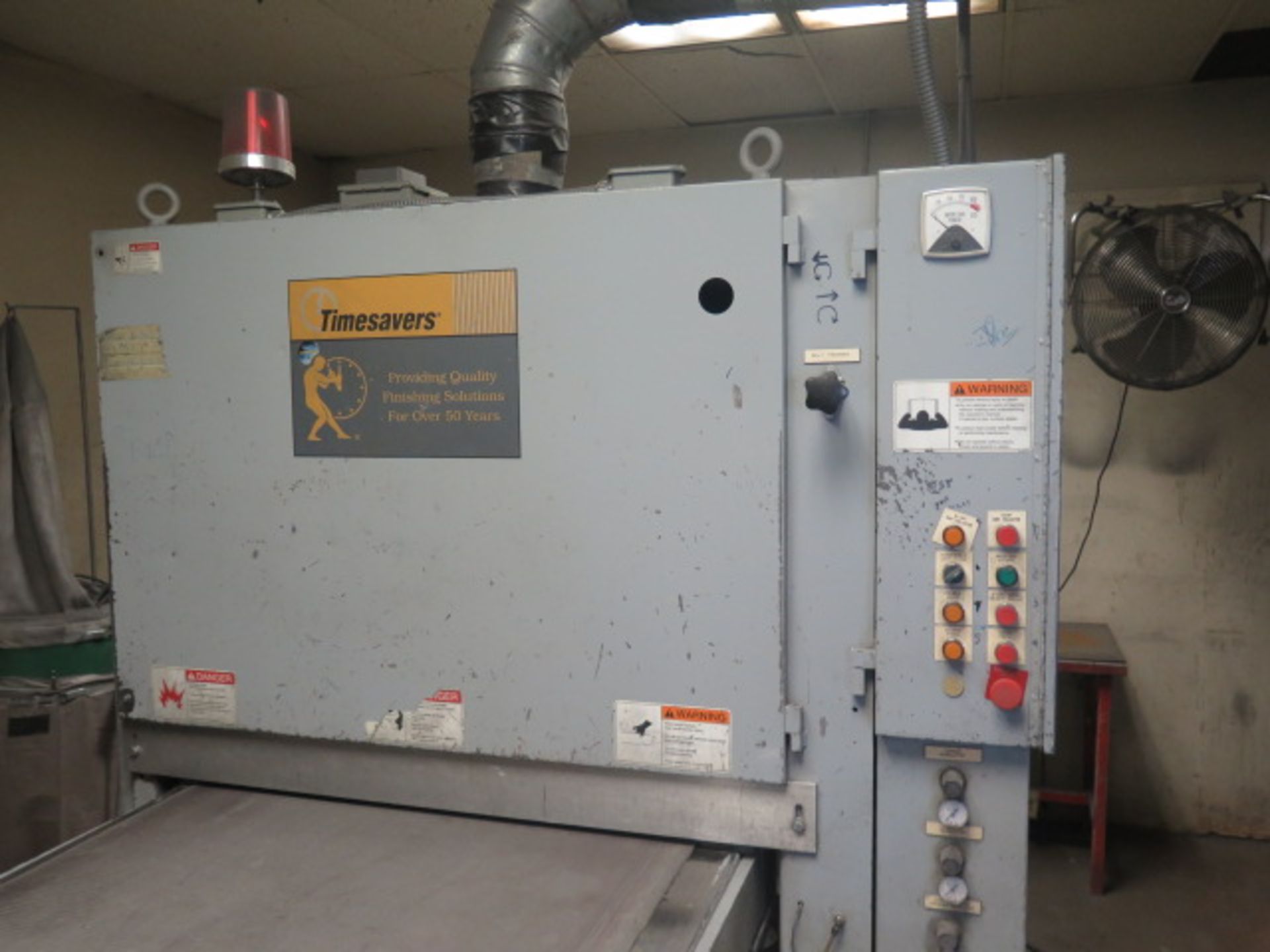 Timesavers mdl. 137-1HPMES 36” Belt Grainer s/n 25632 w/ 36” Belt Drive, Timesavers mdl. WDC-5 - Image 3 of 8