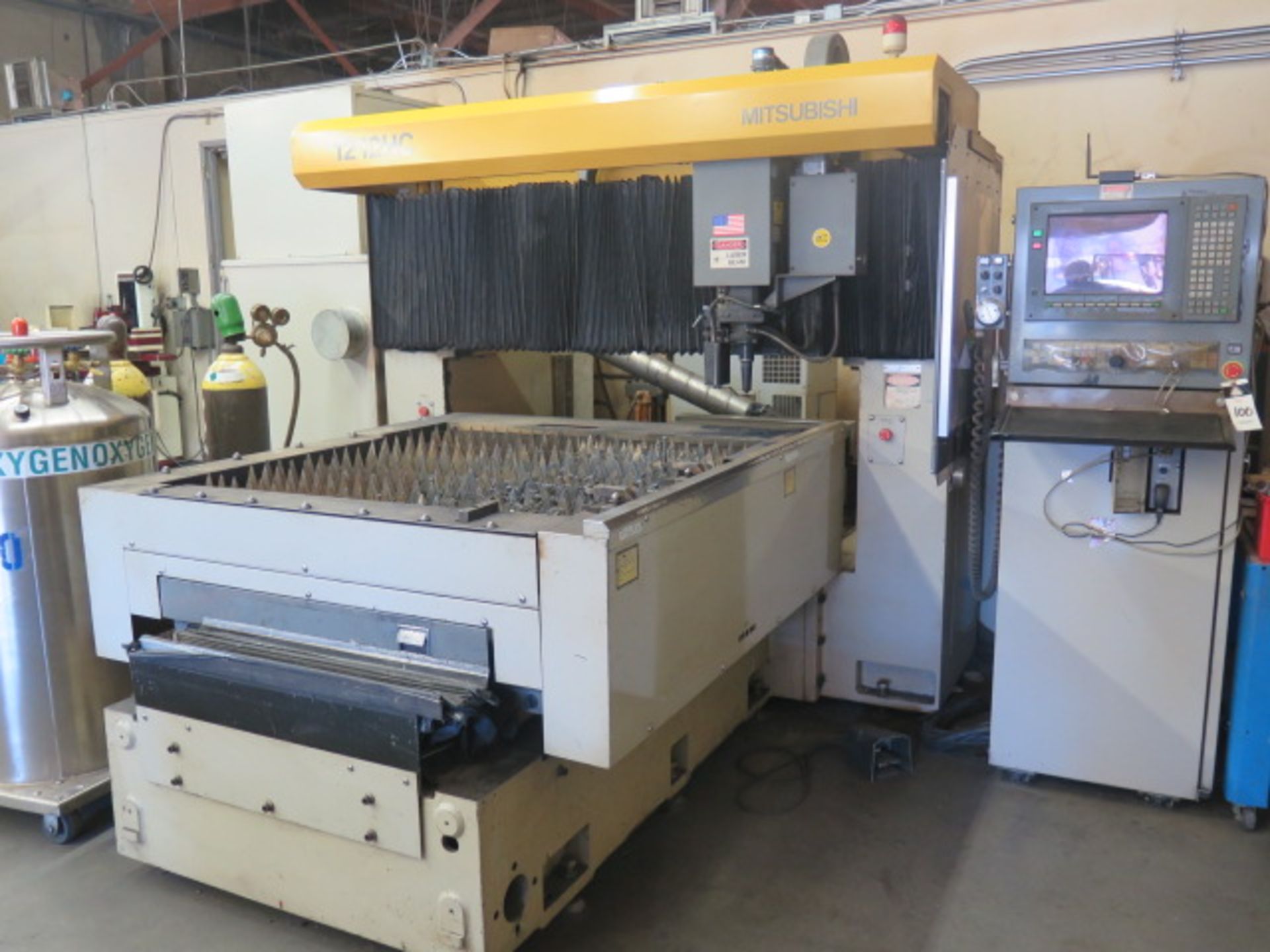 1993 Mitsubishi 1212HC CNC Laser Contour Machine s/n 6212HC053 w/ Mitsubishi LC10B2 Controls, 1993 - Image 2 of 17